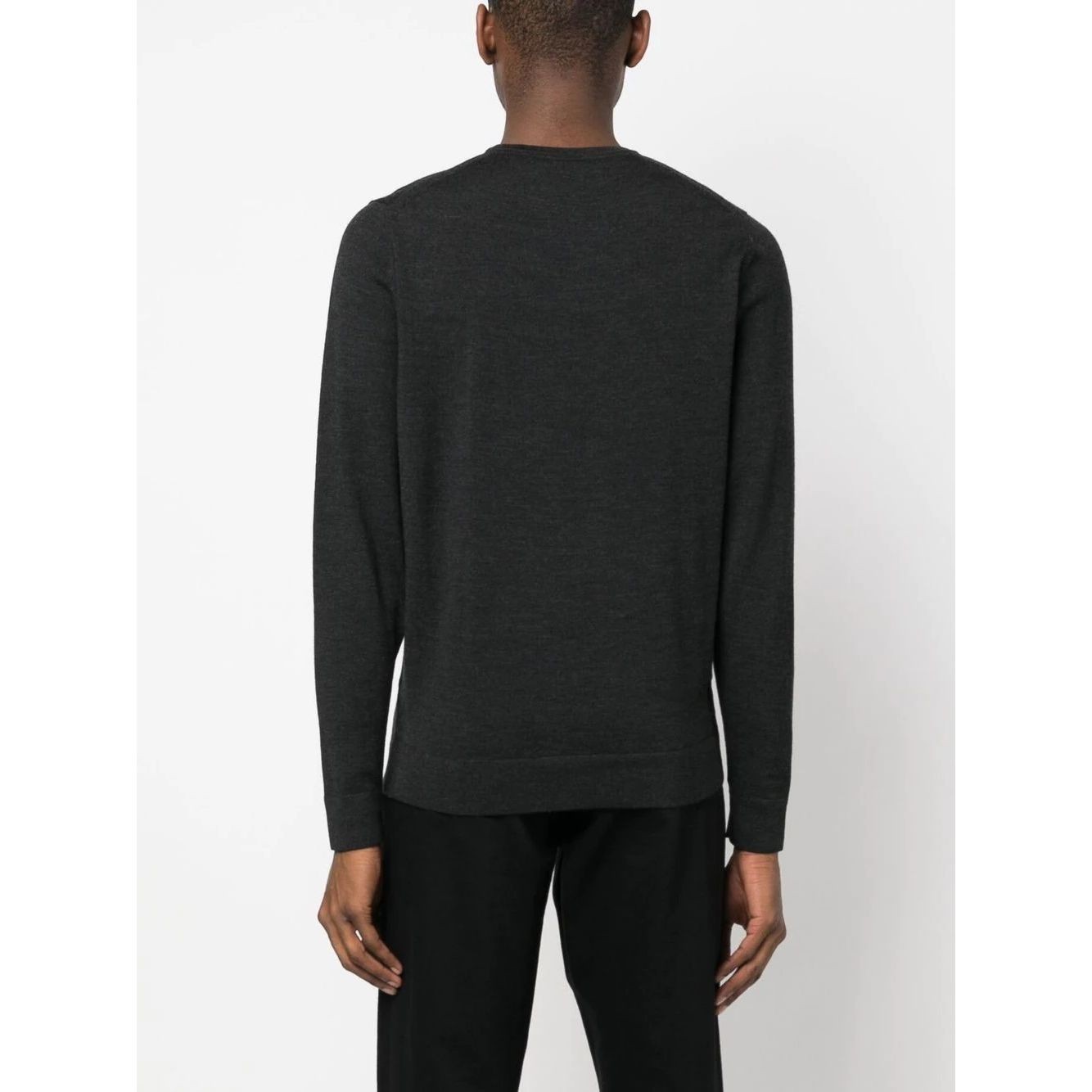 CALVIN KLEIN Megztinis vyrams, Juoda, Superior crew neck sweater 4