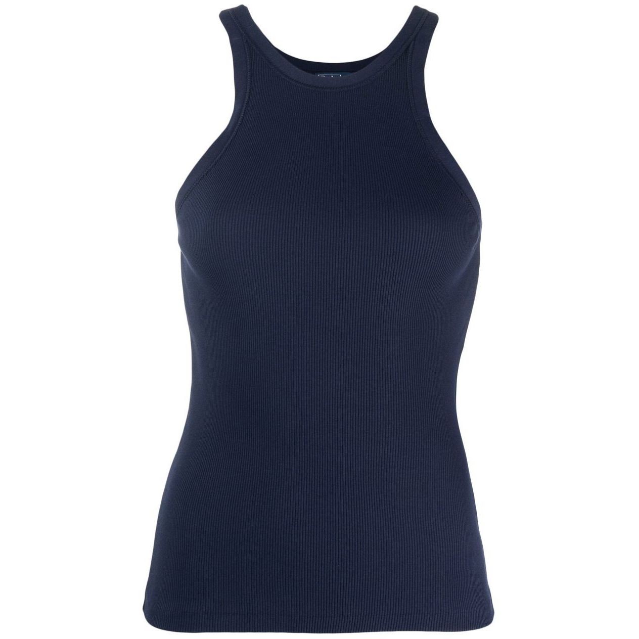 POLO RALPH LAUREN Marškiniai be rankovių moterims, Mėlyna, Rib tank top 1