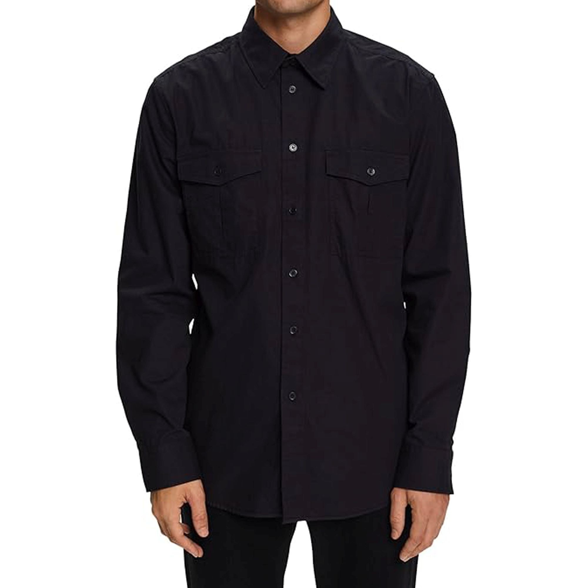 ESPRIT Marškiniai vyrams, juoda, SUS F acid wash 2