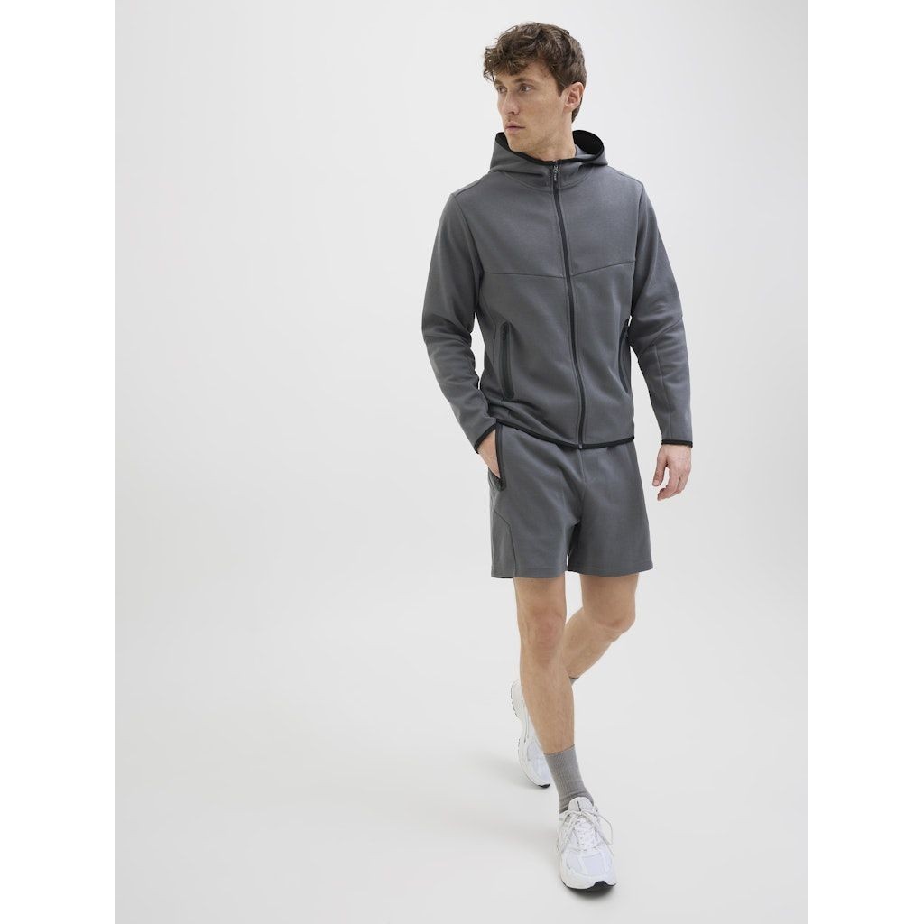 JACK & JONES Šortai vyrams, Pilka, Gordon fusion sweat shorts 5