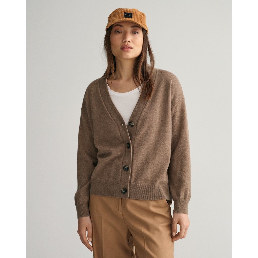 GANT Megztinis moterims, Ruda, D1. SUPERFINE LAMBSwo CARDIGAN 2