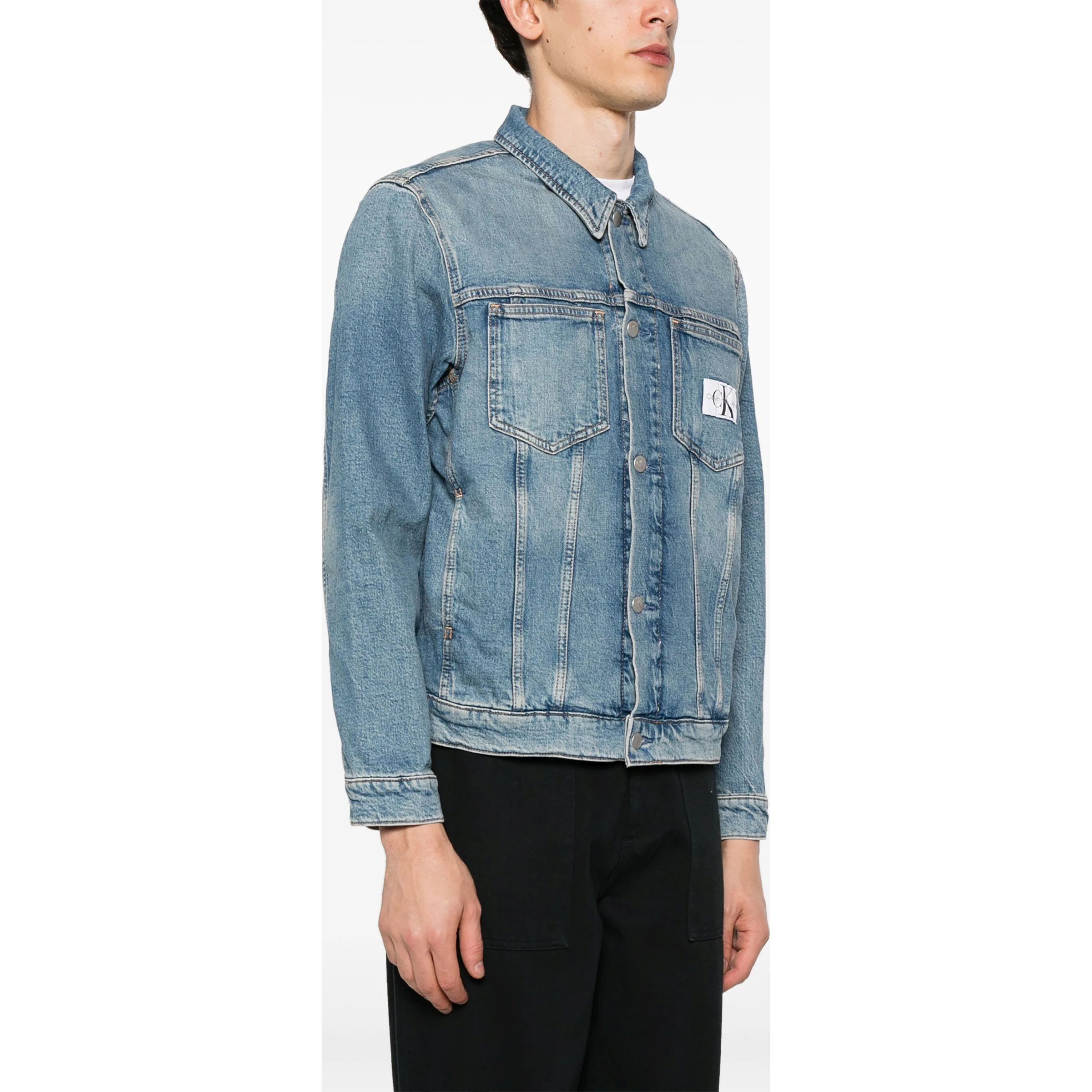 CALVIN KLEIN JEANS Džinsinis švarkas vyrams, Mėlyna, Trucker jacket 2
