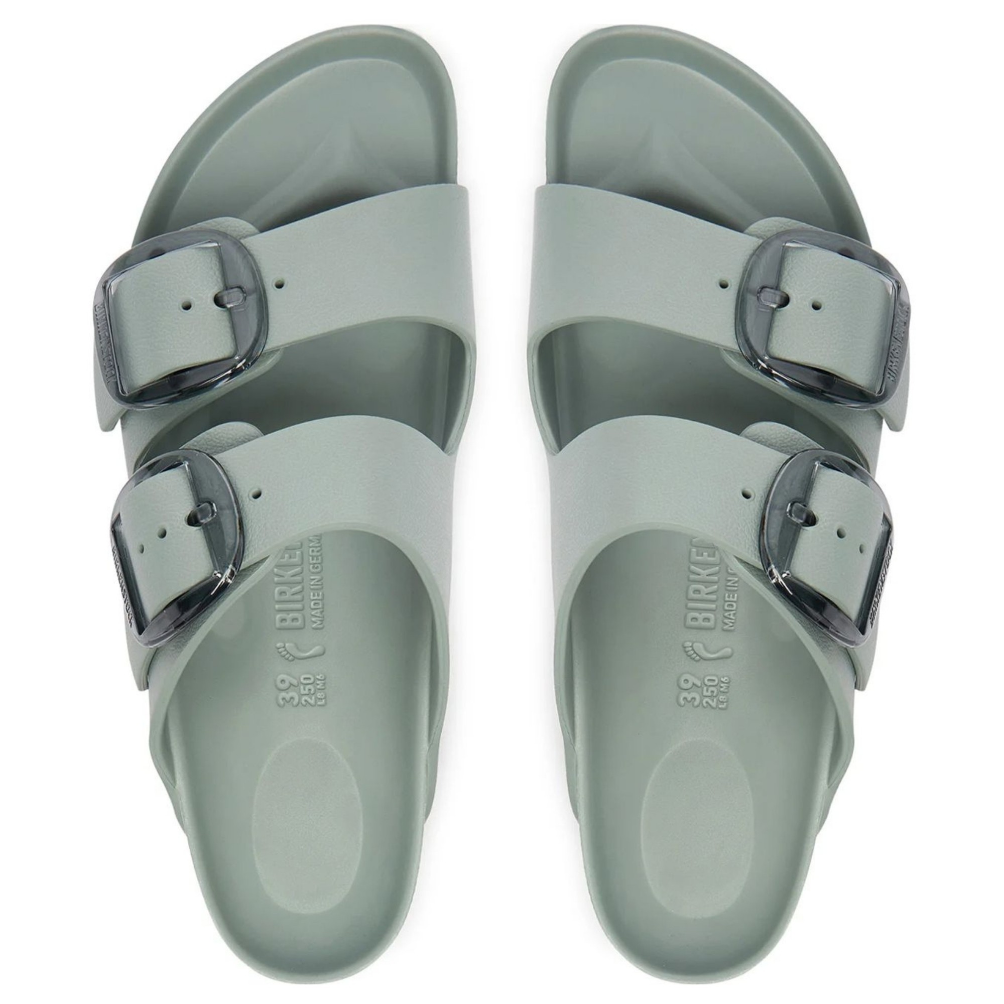 BIRKENSTOCK Šlepetės moterims, Žalia, Arizona Big Buckle slippers 4