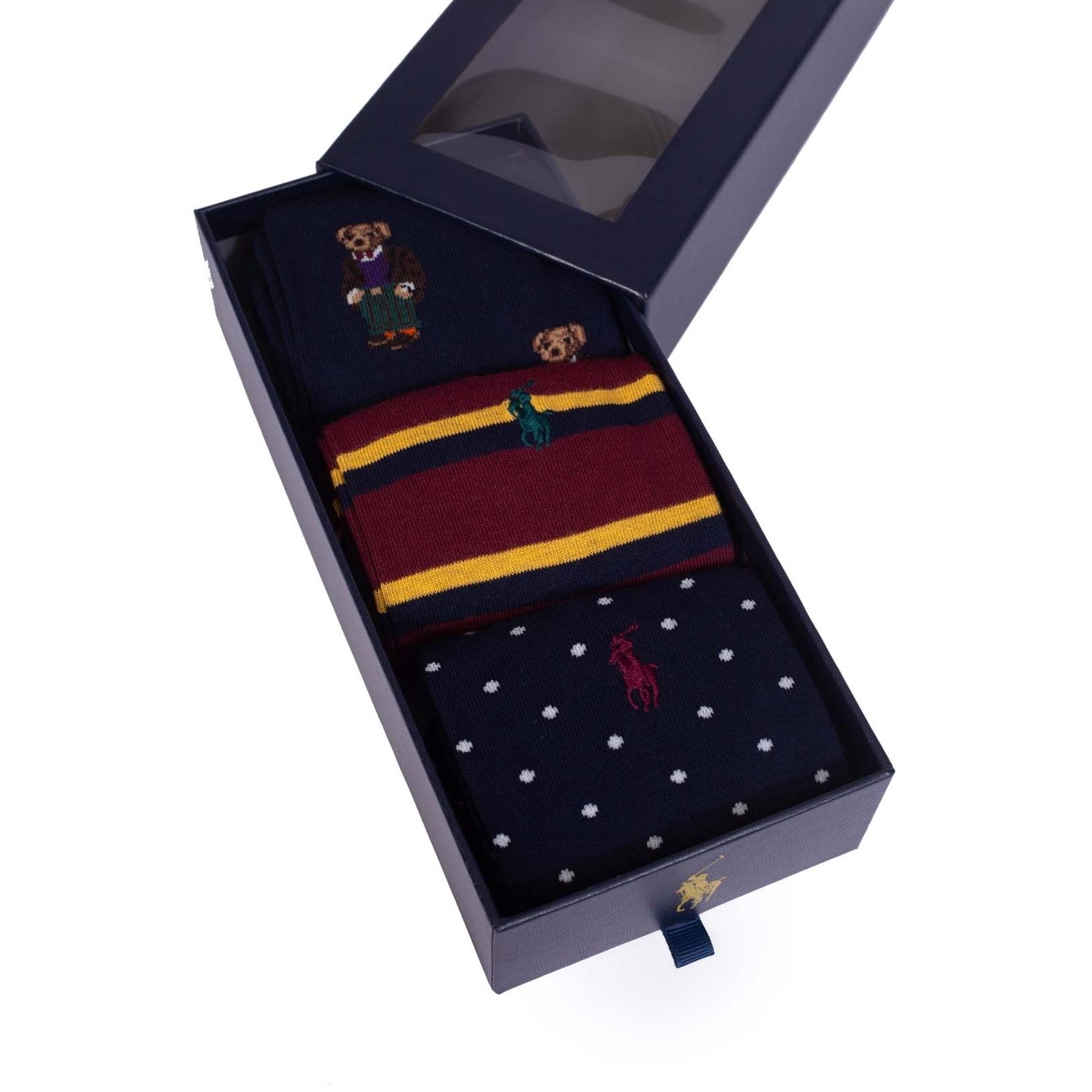 POLO RALPH LAUREN UW Kojinės vyrams, Marga, Gift box crew sock 3