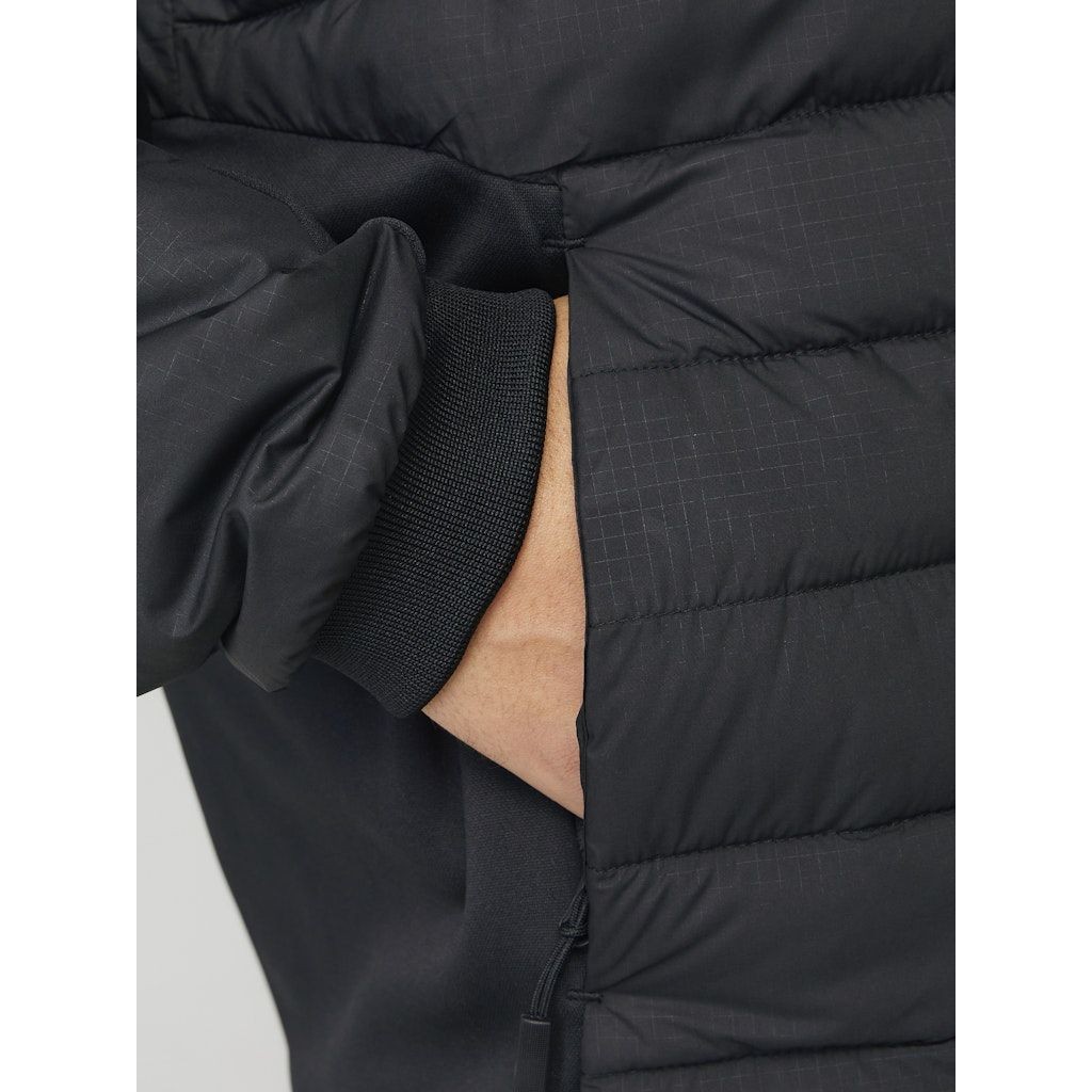 JACK & JONES Lengva striukė vyrams, Juoda, Estate hybrid jacket 7