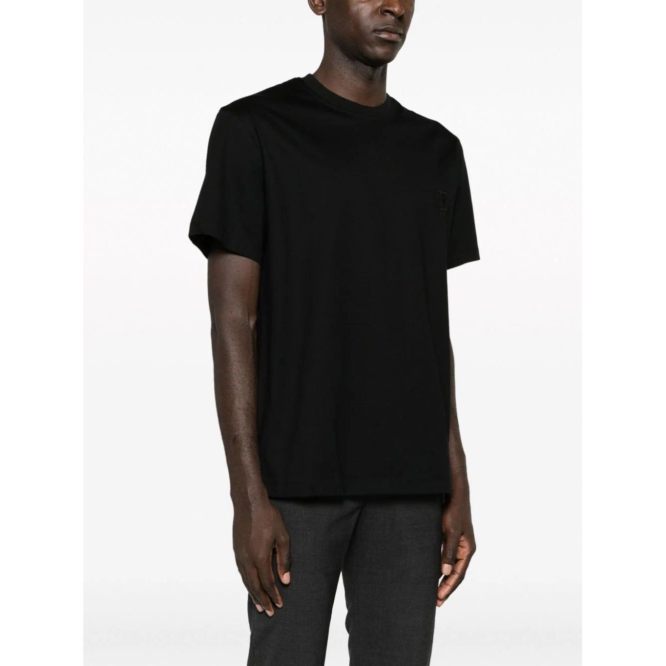 WOOYOUNGMI Marškinėliai trump. rankovėmis vyrams, Juoda, Mens t-shirt 4