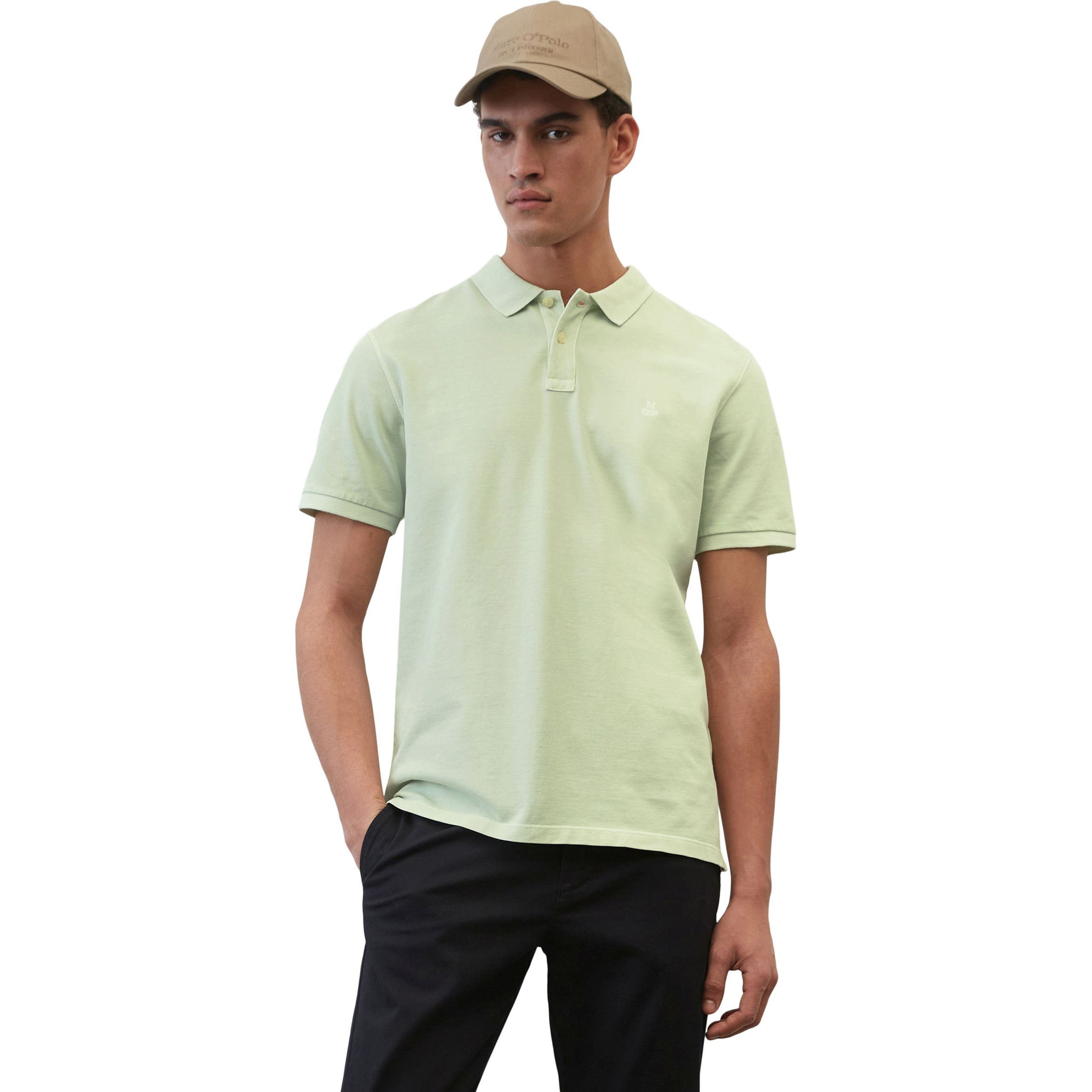 MARC O'POLO Polo marškiniai trumpos rank. vyrams, Žalia 2
