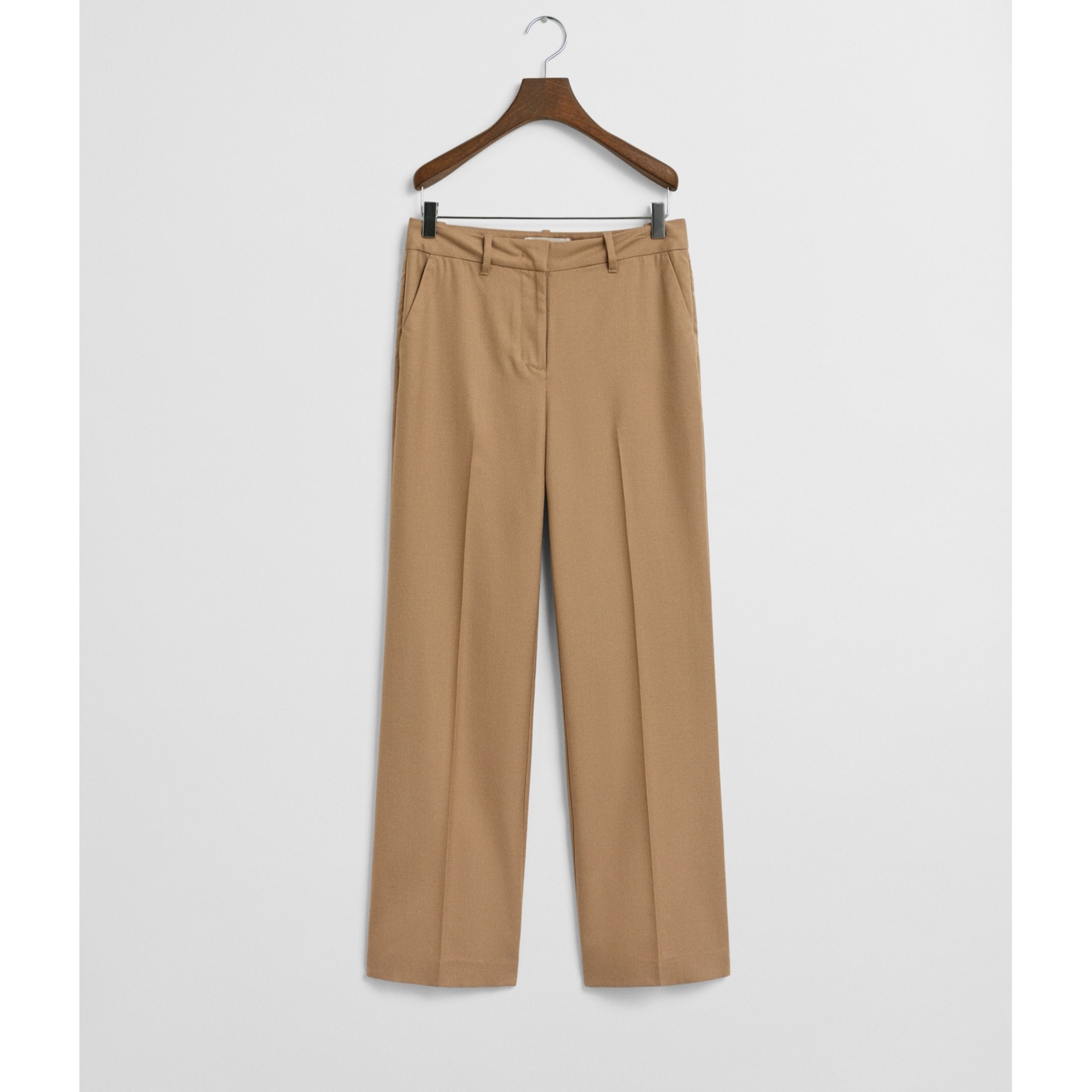 GANT Kelnės moterims, Chaki, tailored wool blend pants 1