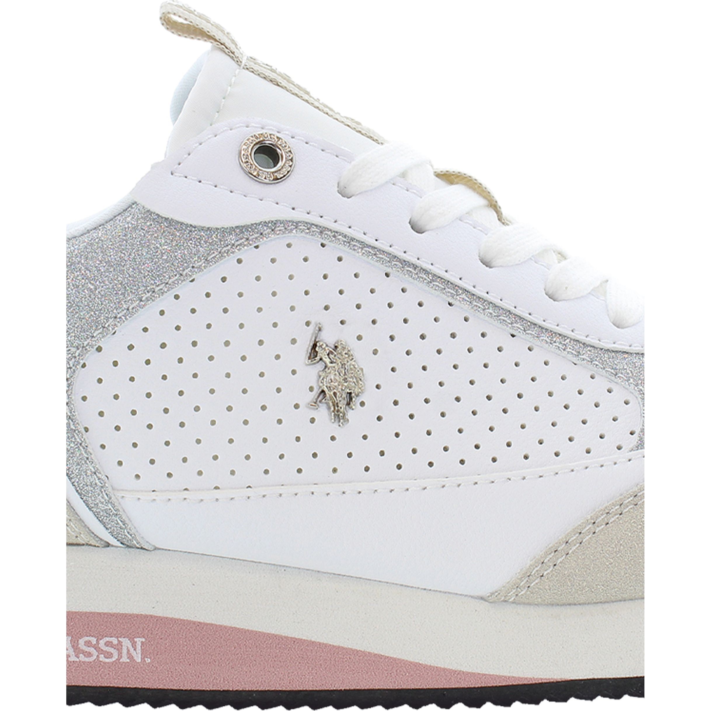 U.S.POLO Laisvalaikio bateliai moterims, Balta, FRISBY 7