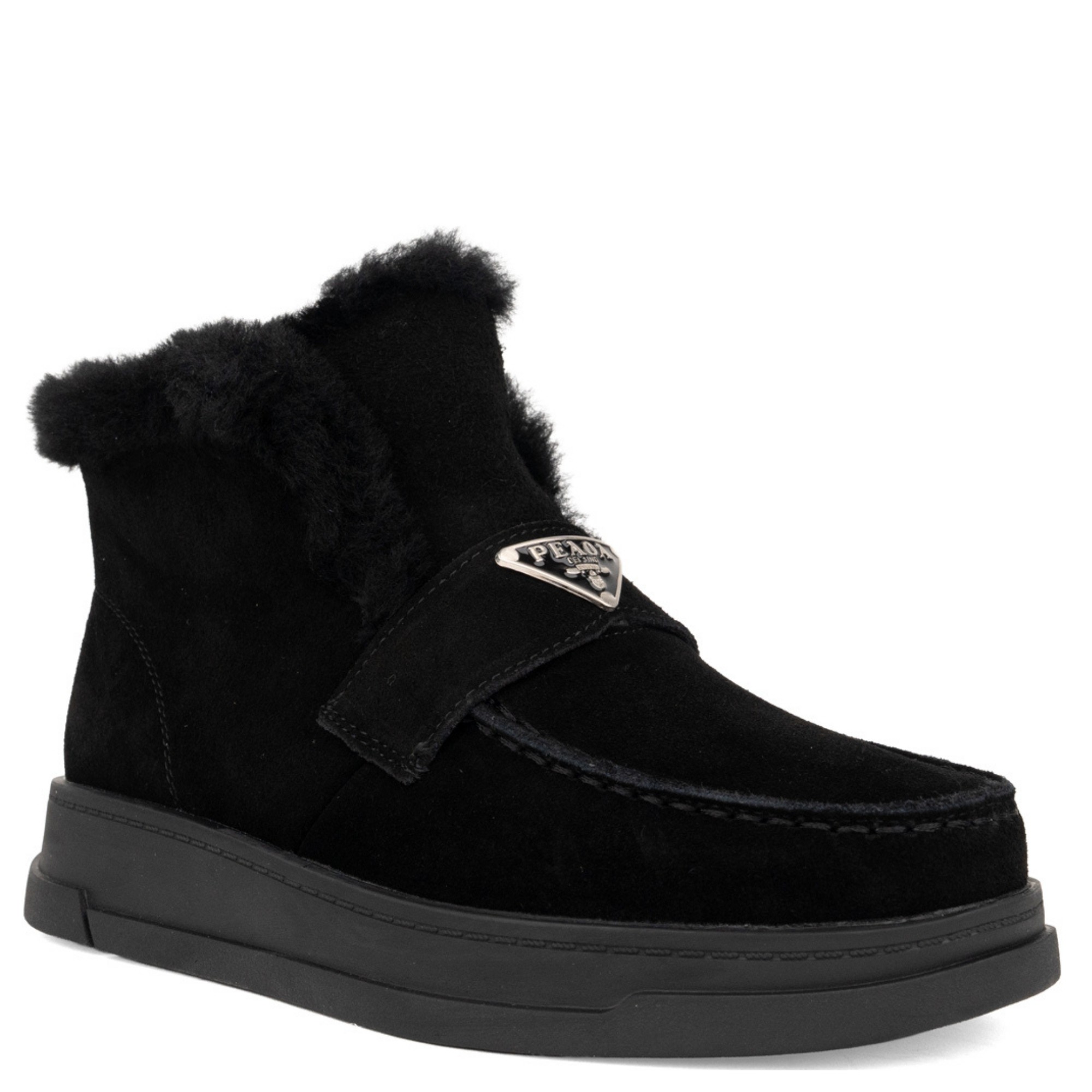 LA CONTE Pašiltinti aulinukai moterims, Juoda, Wm booties 1