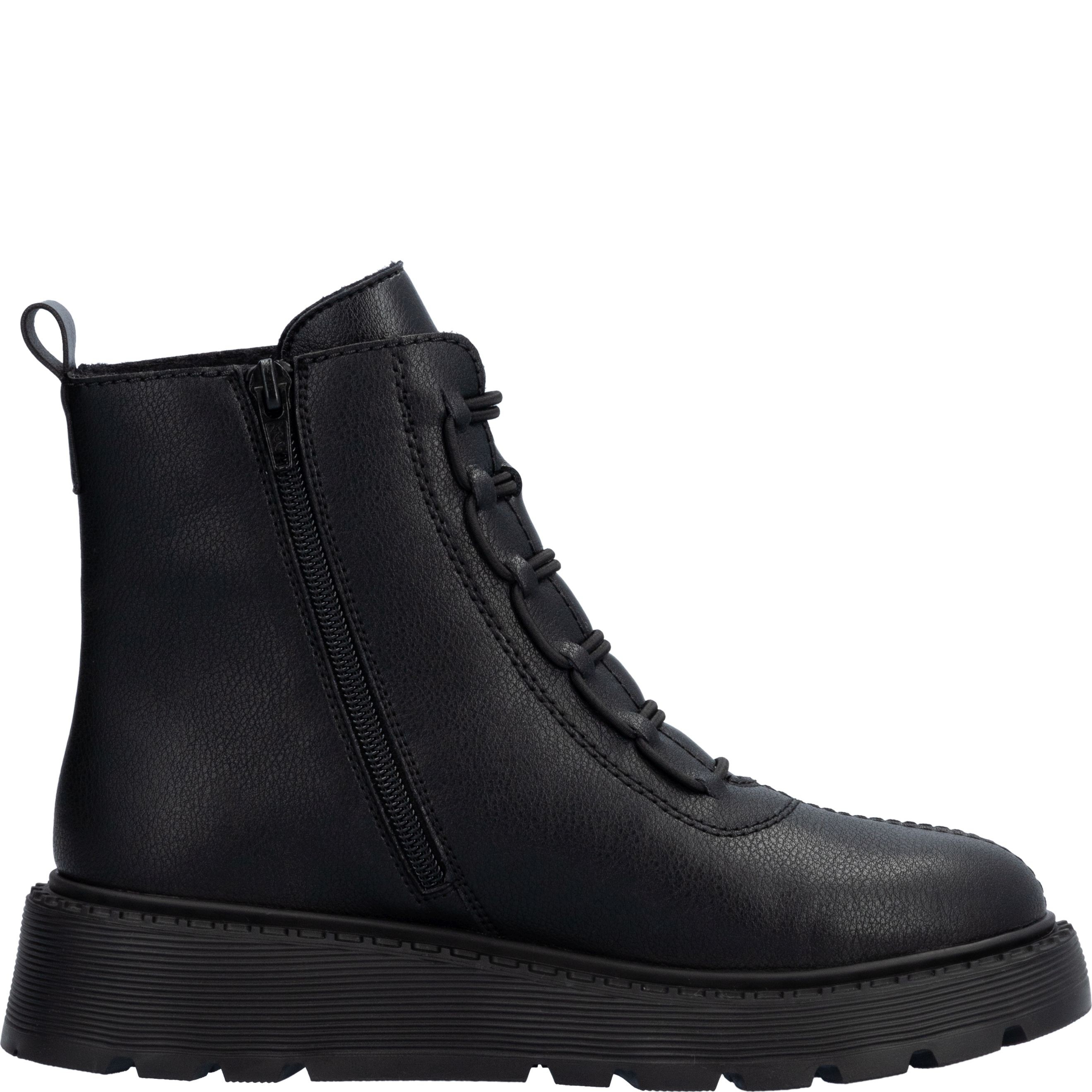 RIEKER Aulinukai moterims, Juoda, Ladies mid height boots 5