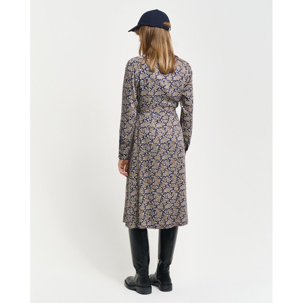 GANT Midi suknelė moterims, Marga, Slim paisley shirt dress 3