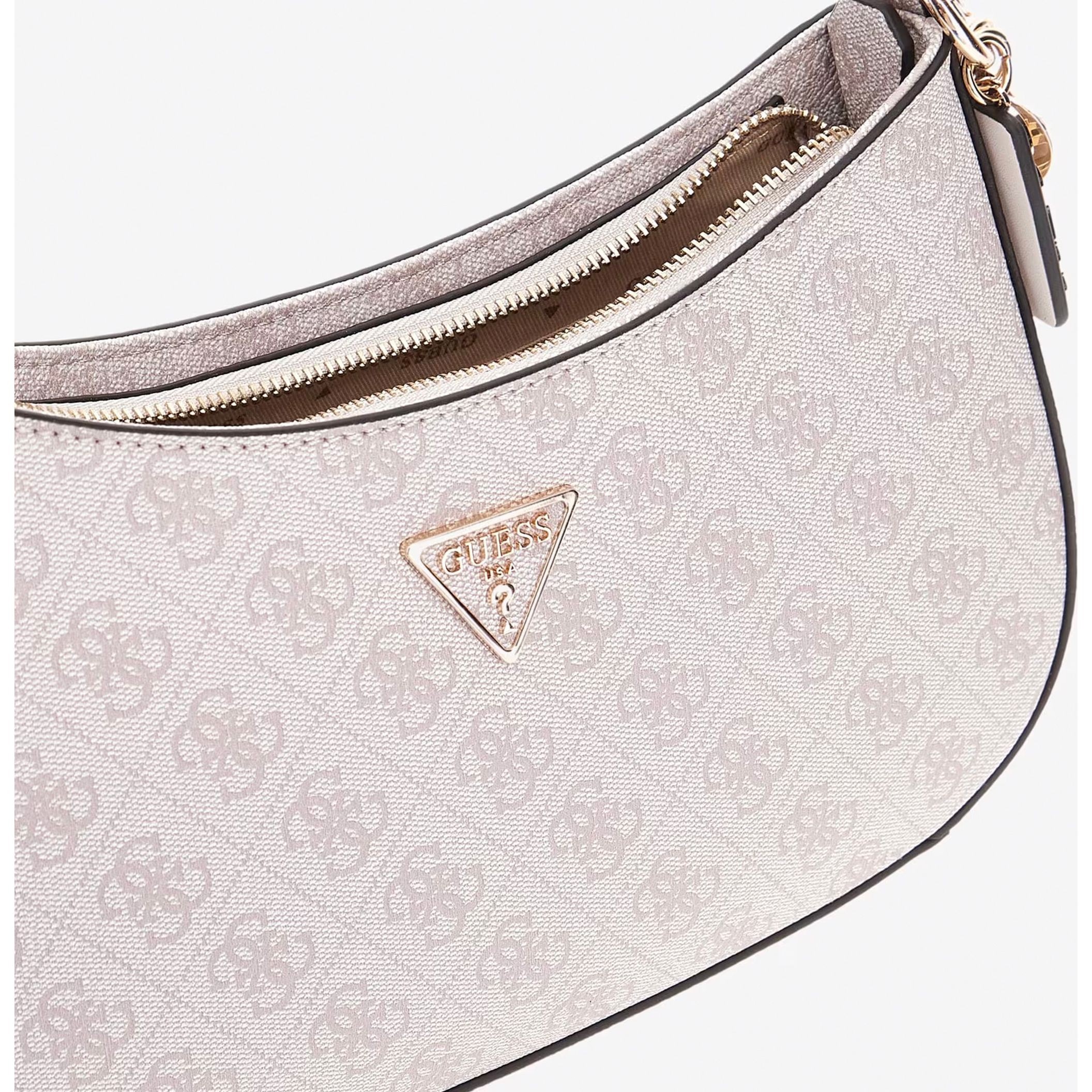 GUESS Rankinė per petį moterims, Smėlio, Noelle top zip shoulder bag 3