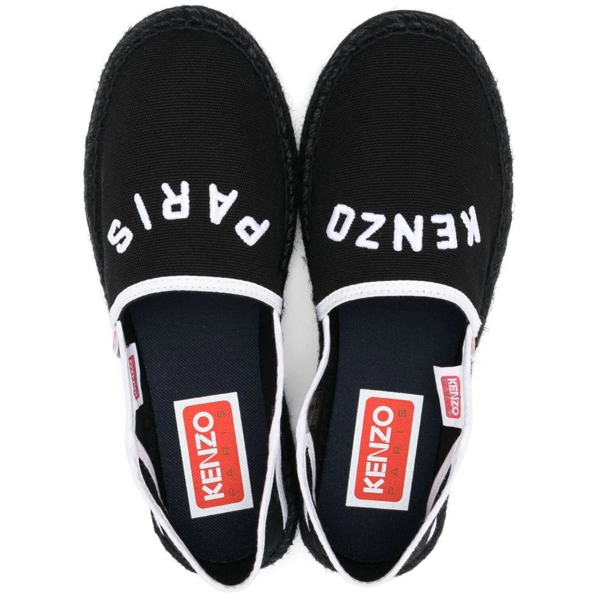 KENZO Espadrilės moterims, Juoda, Kenzo espadrille slip-on 4