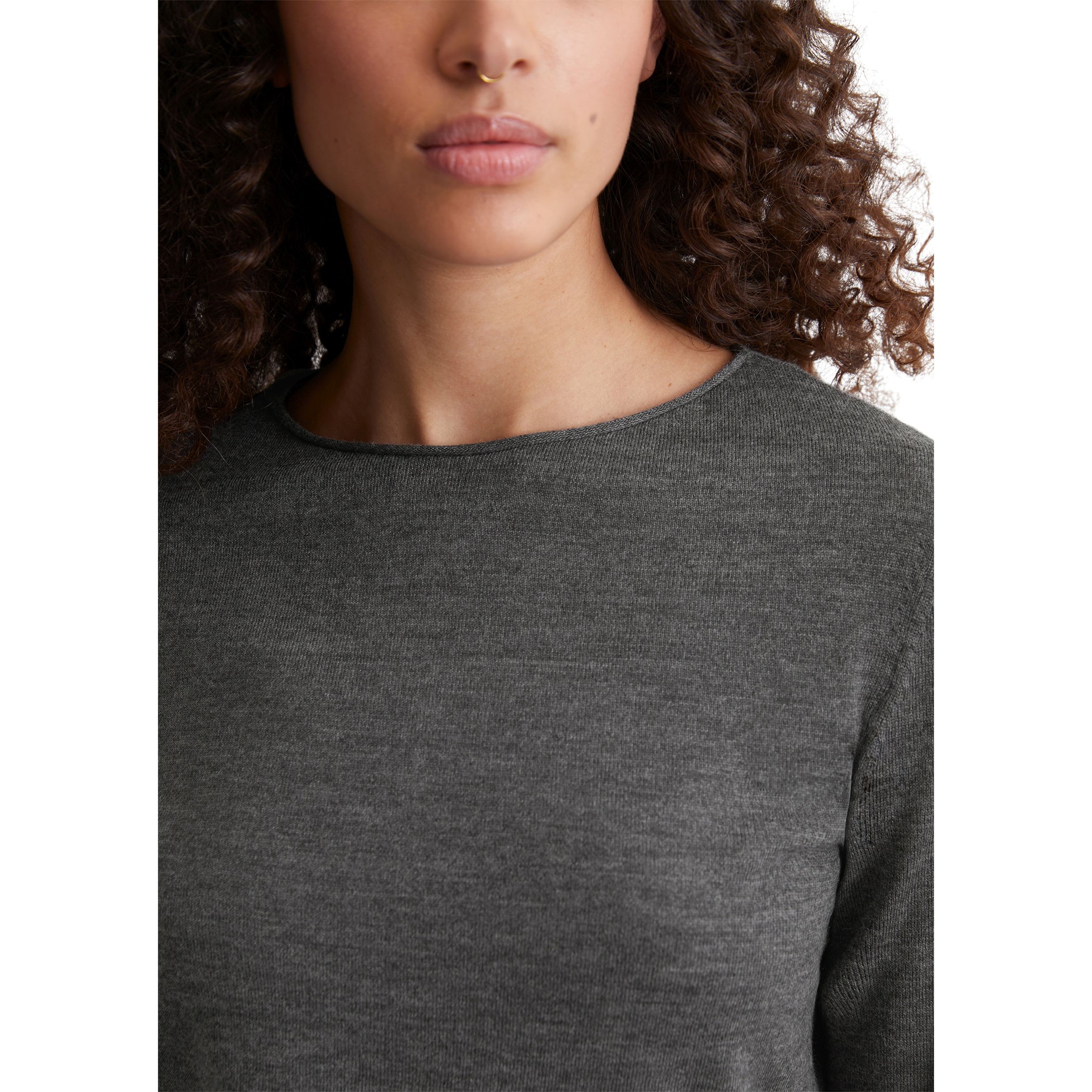 MARC O'POLO Megztinis moterims, Pilka, Sweater M08556160465 4