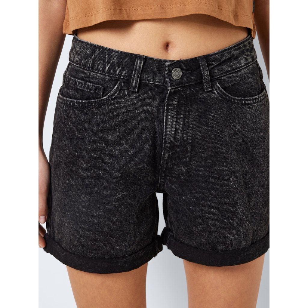 NOISY MAY Šortai moterims, Pilka, NMSMILEY  NW SHORTS V 7