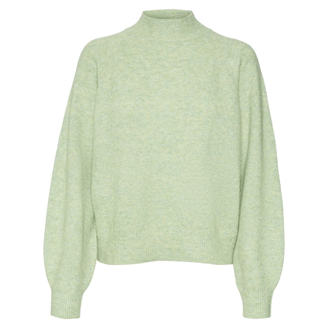 VERO MODA Megztinis su kaklu moterims, Žalia, Leaf pullover