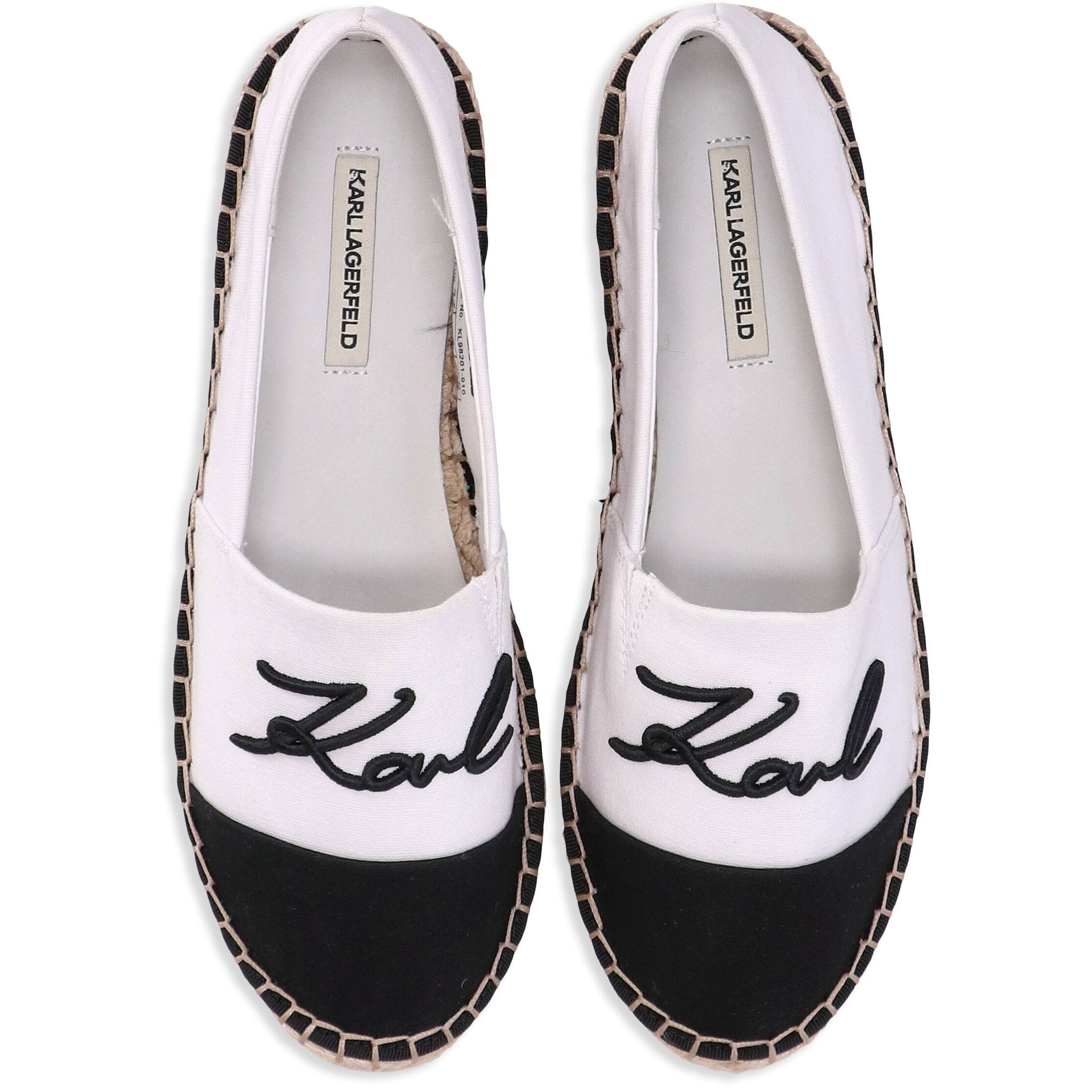 KARL LAGERFELD Espadrilės moterims, Balta, Kamini duo espadrilles 4