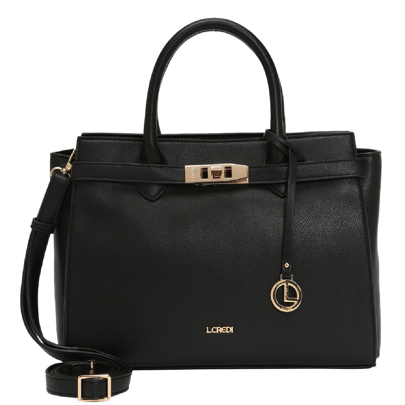 L.CREDI Rankinė, krepšys moterims, Juoda, Konstanze bag 1