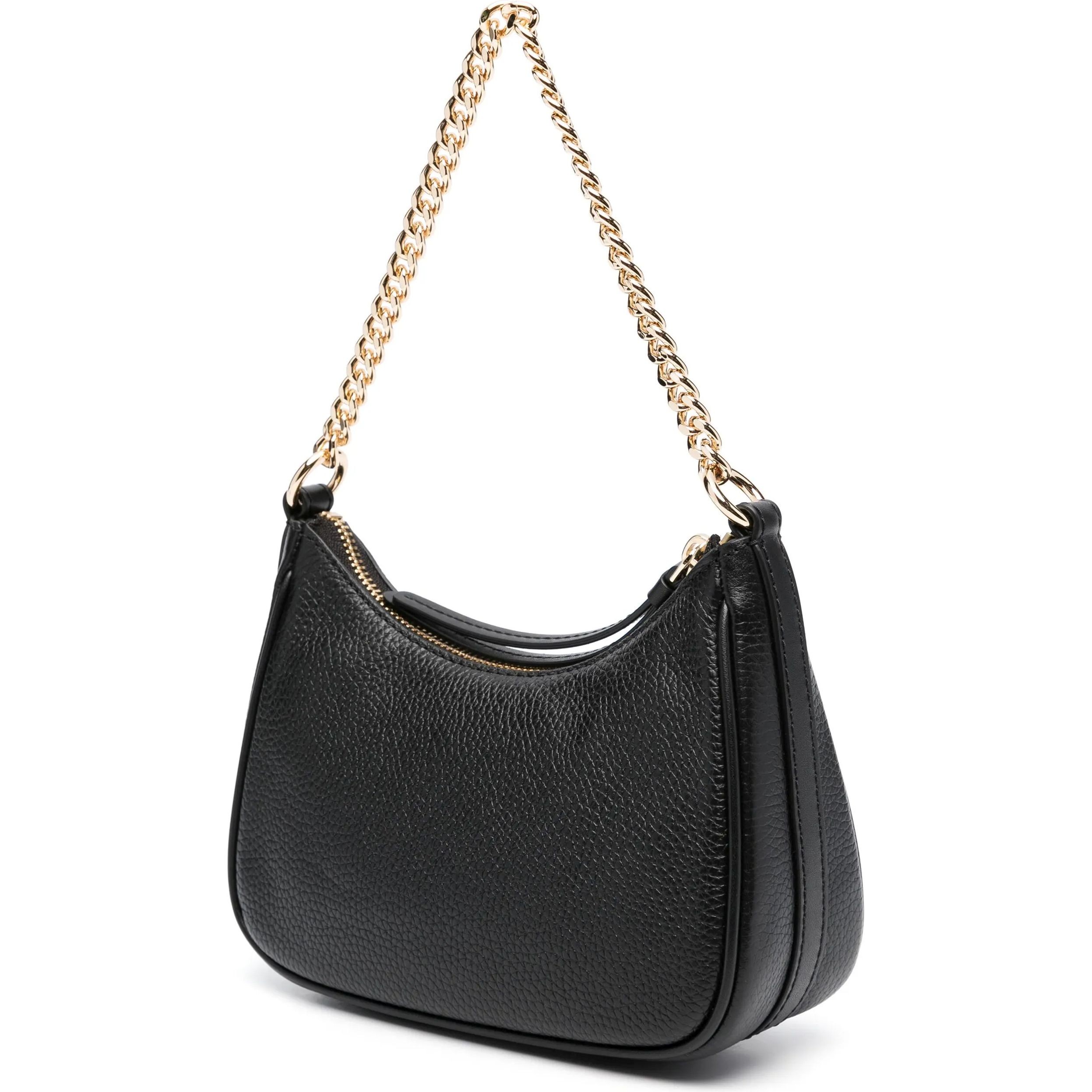 MICHAEL KORS Rankinė per petį moterims, Juoda, Jet set leather shoulder bag 2