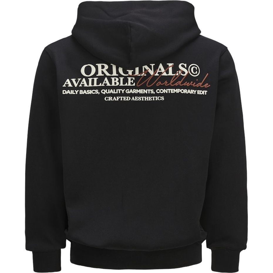 JACK & JONES Džemperis vyrams, Juoda, Islington back sweat hood 2