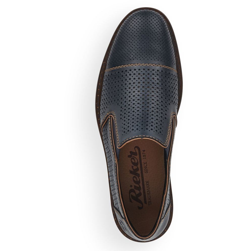 RIEKER Klasikiniai batai vyrams, Mėlyna, FORMAL 4