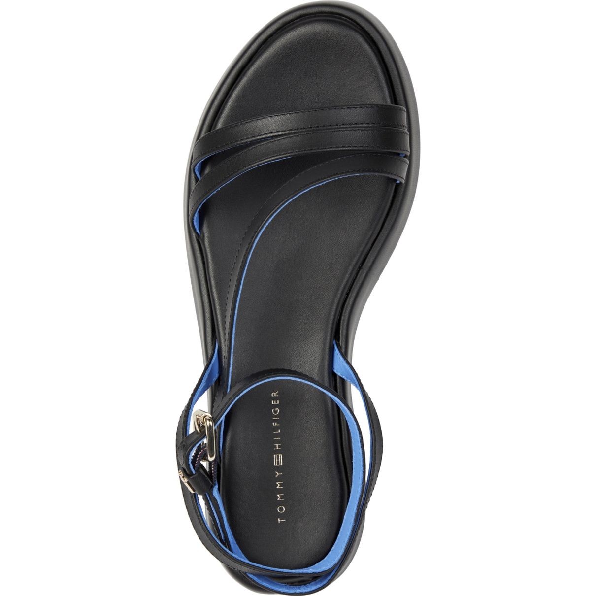 TOMMY HILFIGER Basutės moterims, Juoda, Strap platform sandals 3