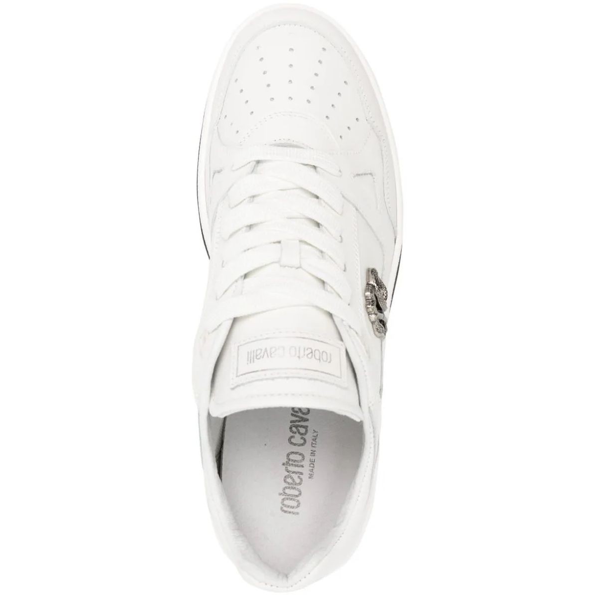 ROBERTO CAVALLI Laisvalaikio bateliai vyrams, Balta, Sneakers 4