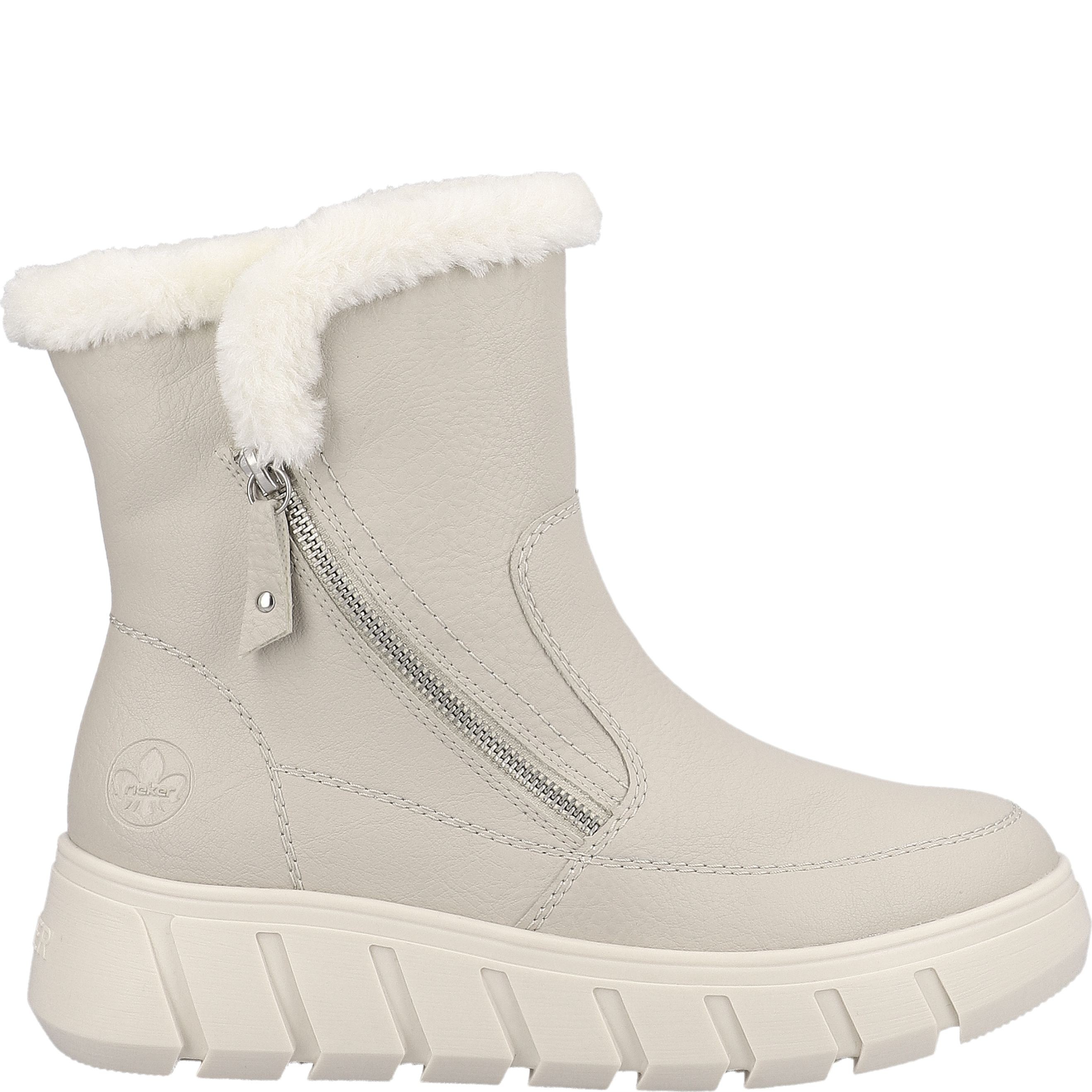 RIEKER Aulinukai moterims, Smėlio, Ladies mid height boots 3