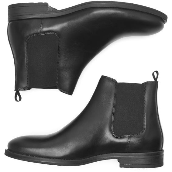 JACK & JONES Aulinukai vyrams, Pilka, JFWARGO LEATHER CHELSEA LN 3