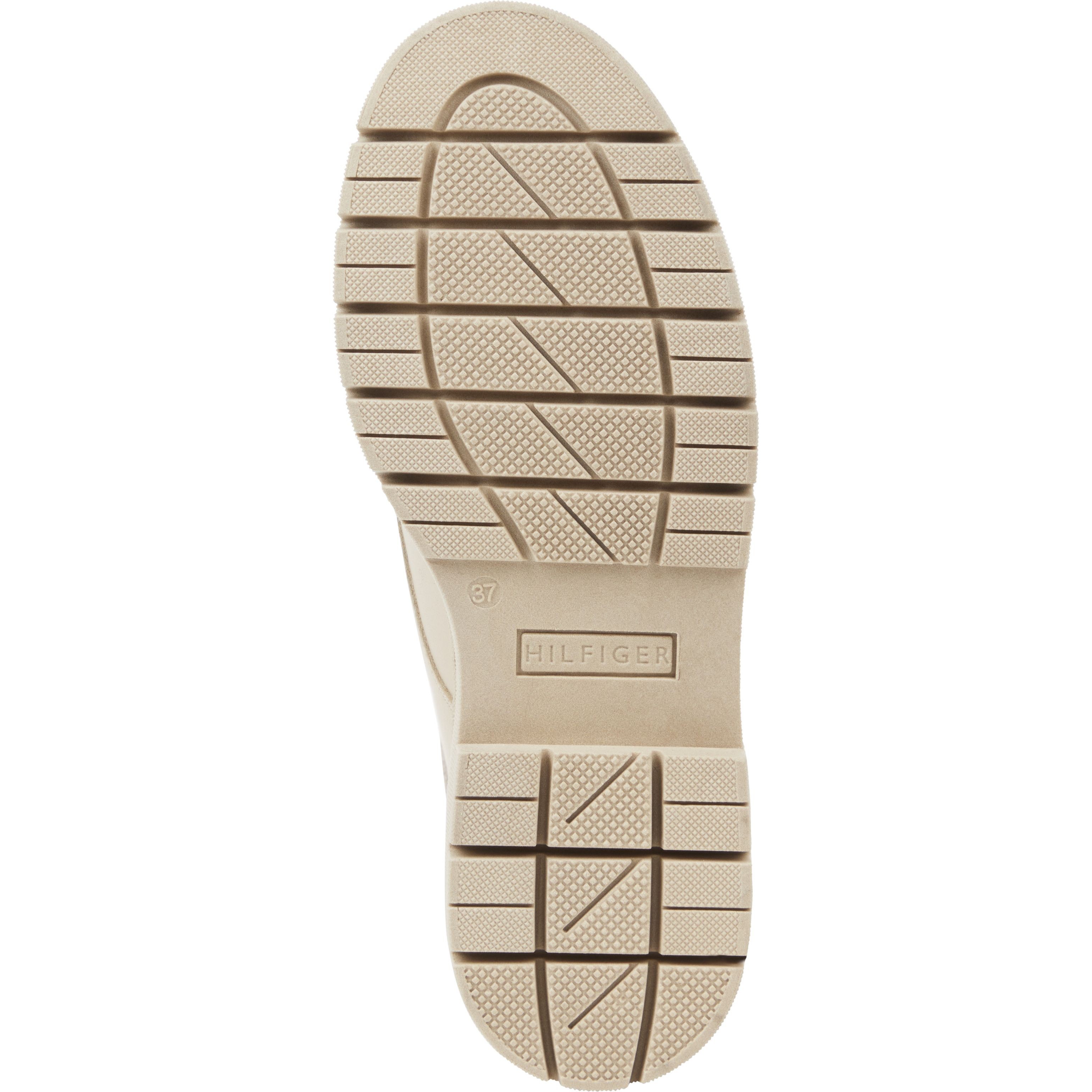 TOMMY HILFIGER Aulinukai moterims, Smėlio, Feminine felt lace up bootie 4