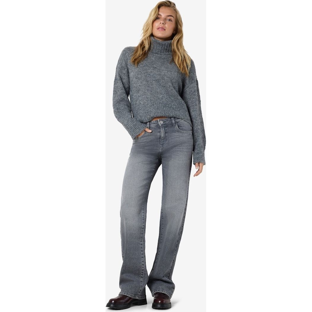 NOISY MAY Platūs džinsai moterims, Pilka, Yolanda wide jeans 6