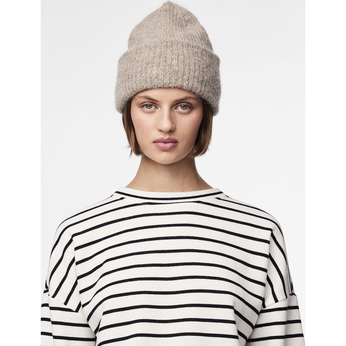 PIECES Skrybėlė moterims, Ruda, Bera hood 3