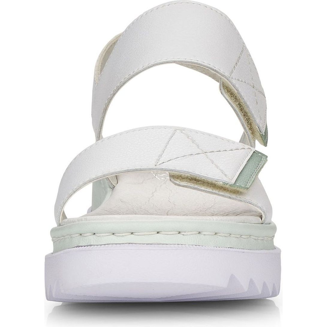 RIEKER Basutės moterims, Balta, SANDALS 6