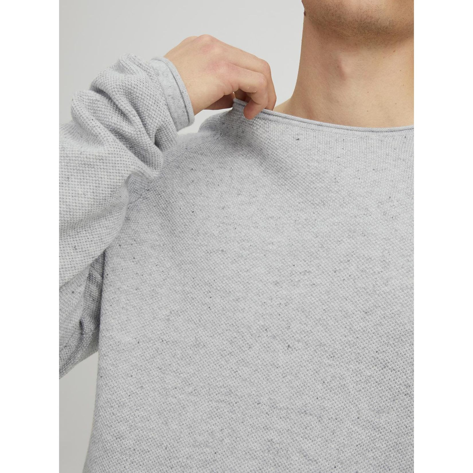 JACK & JONES Megztinis vyrams, Pilka, Jjehill pullover 5