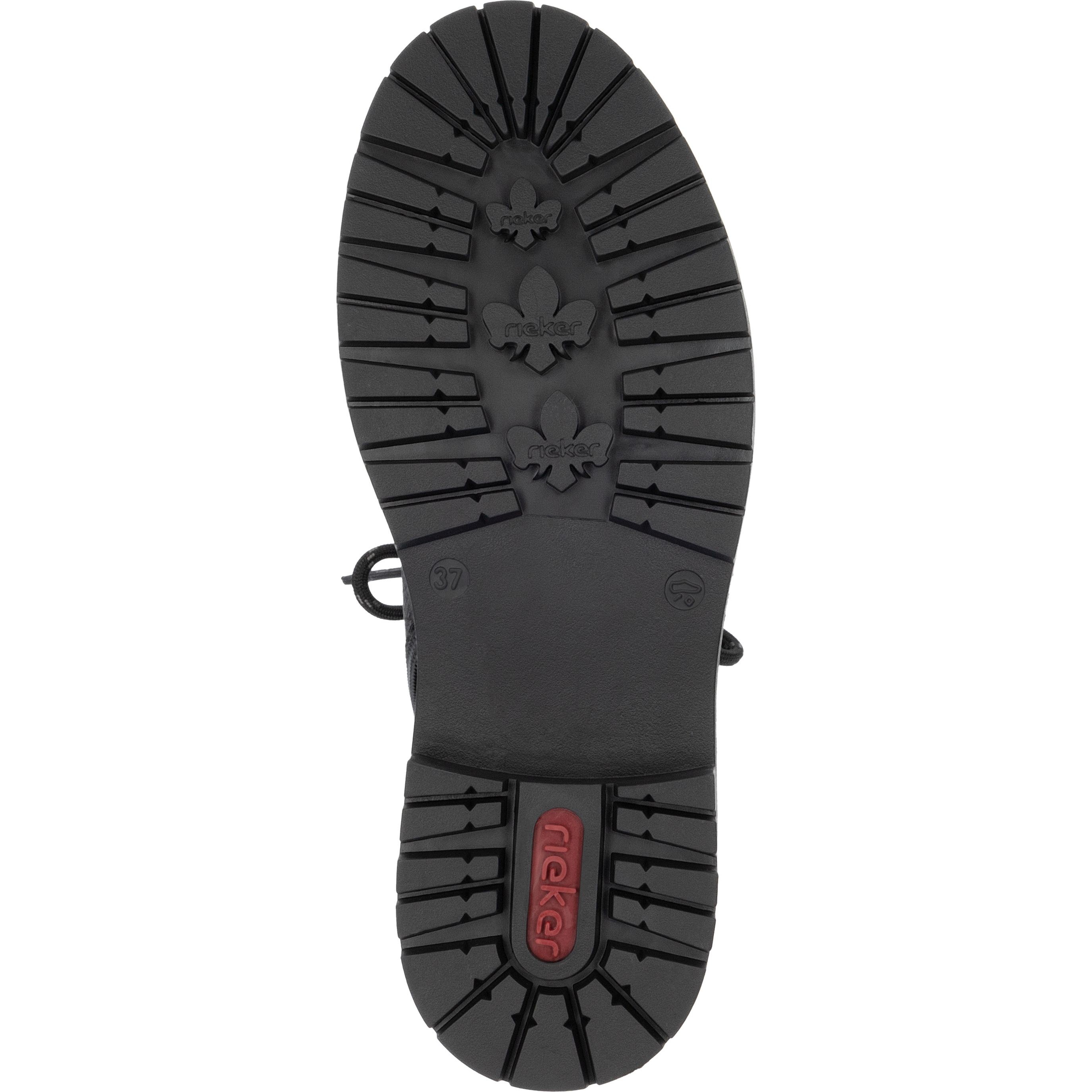 RIEKER Aulinukai moterims, Juoda, Ladies mid height boots 9