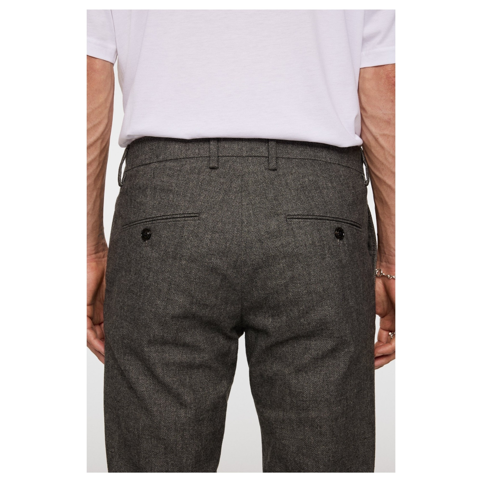 J.LINDEBERG Kelnės vyrams, Pilka, Ched micro pattern pants 3