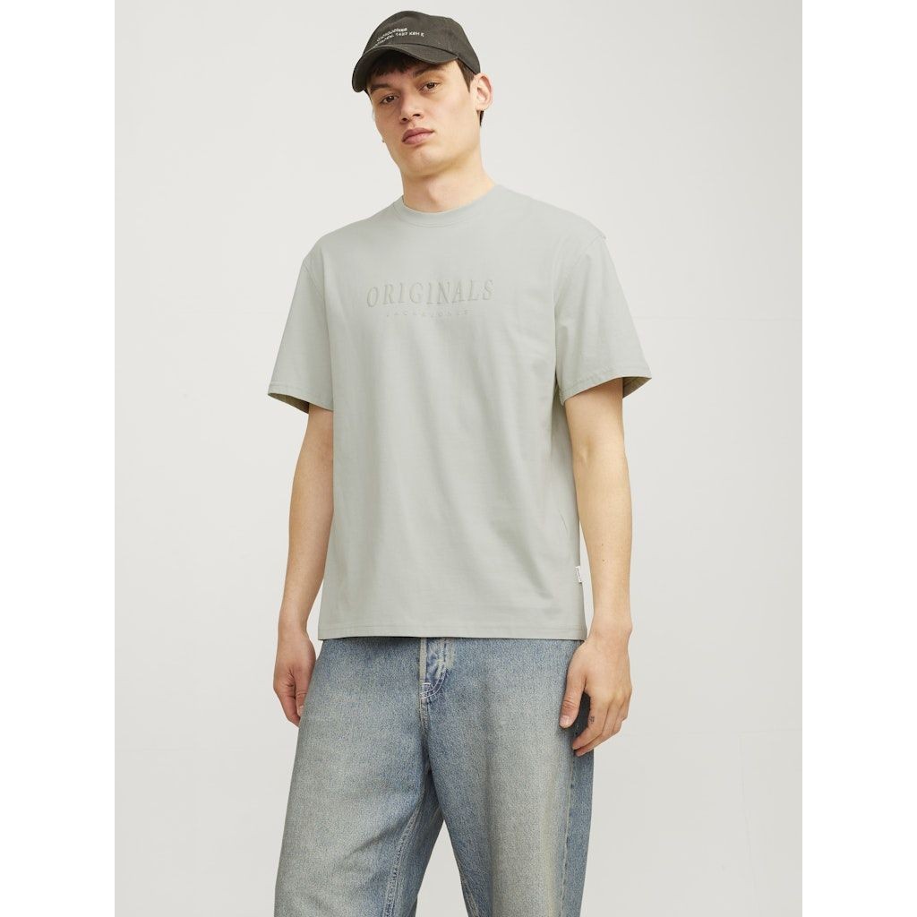 JACK & JONES Marškinėliai vyrams, Pilka, Frederiks berg tee 2