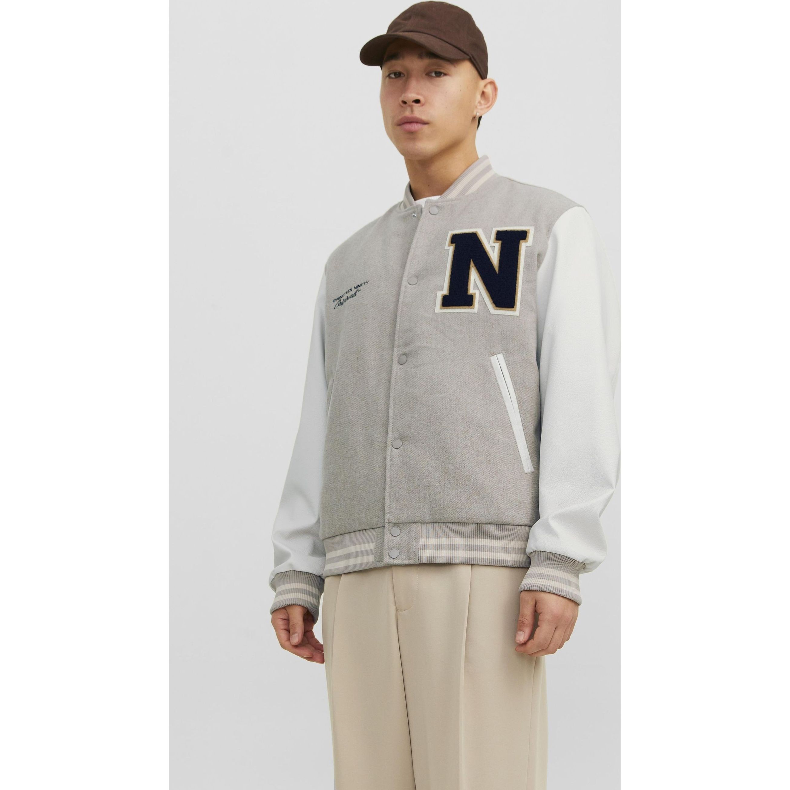 JACK & JONES Striukė vyrams, JORCOLLEGE WOOL BLEND 2