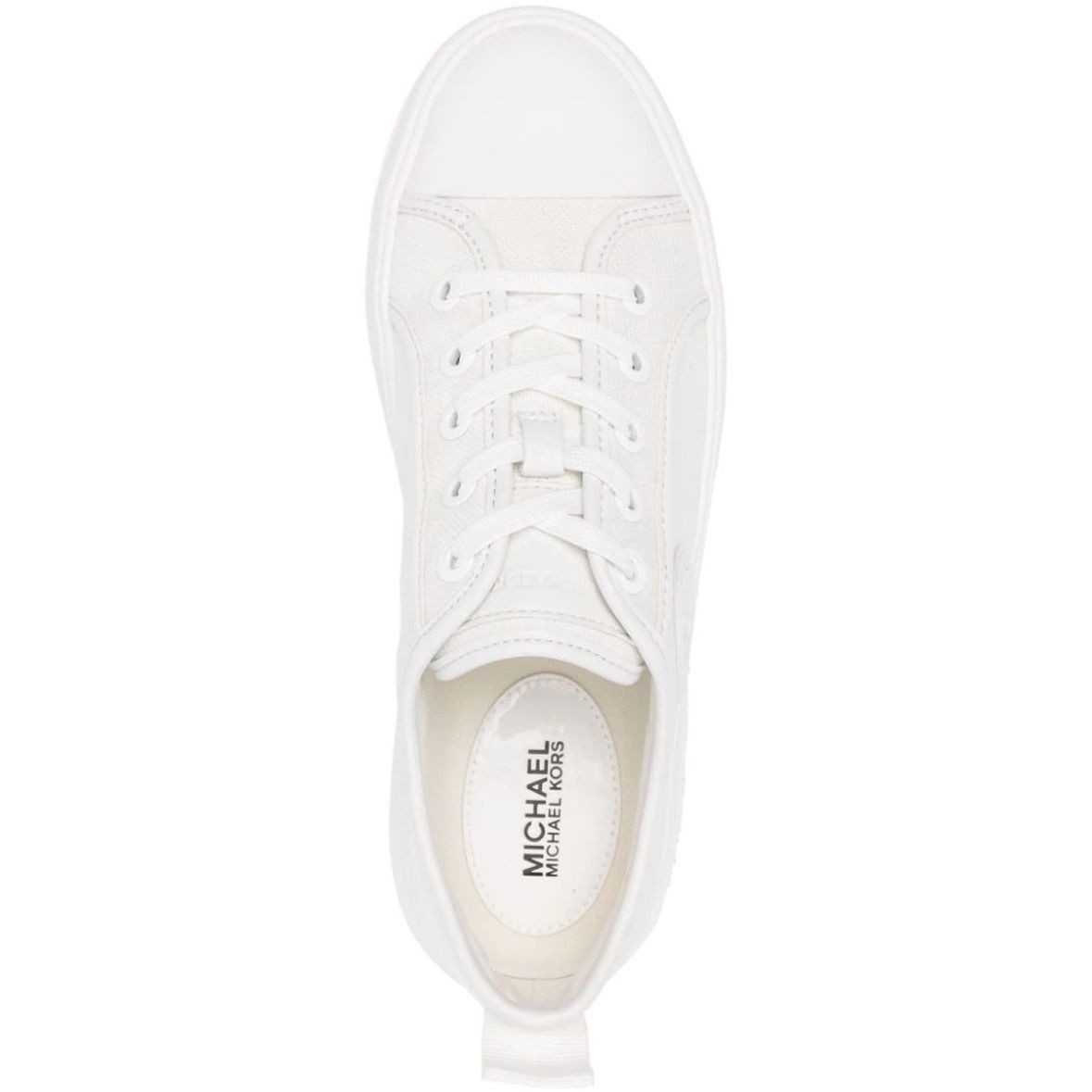 MICHAEL KORS Laisvalaikio bateliai moterims, Balta, Evy lace up 4