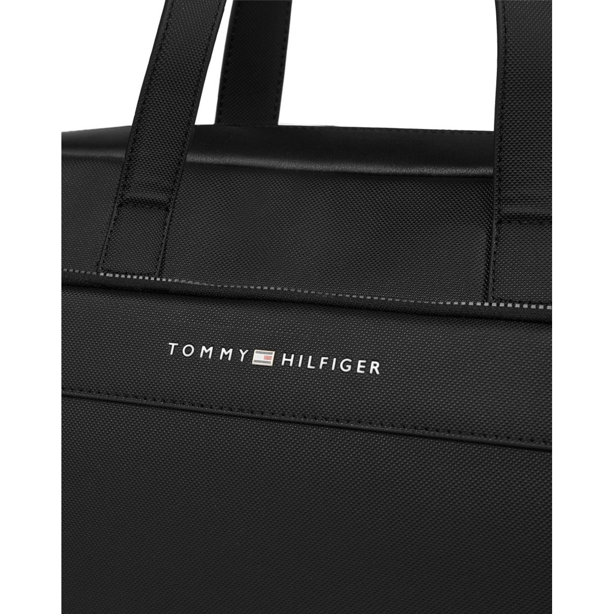 TOMMY HILFIGER Dėklas kompiuteriui vyrams, Juoda, Pique slim computer bag 3