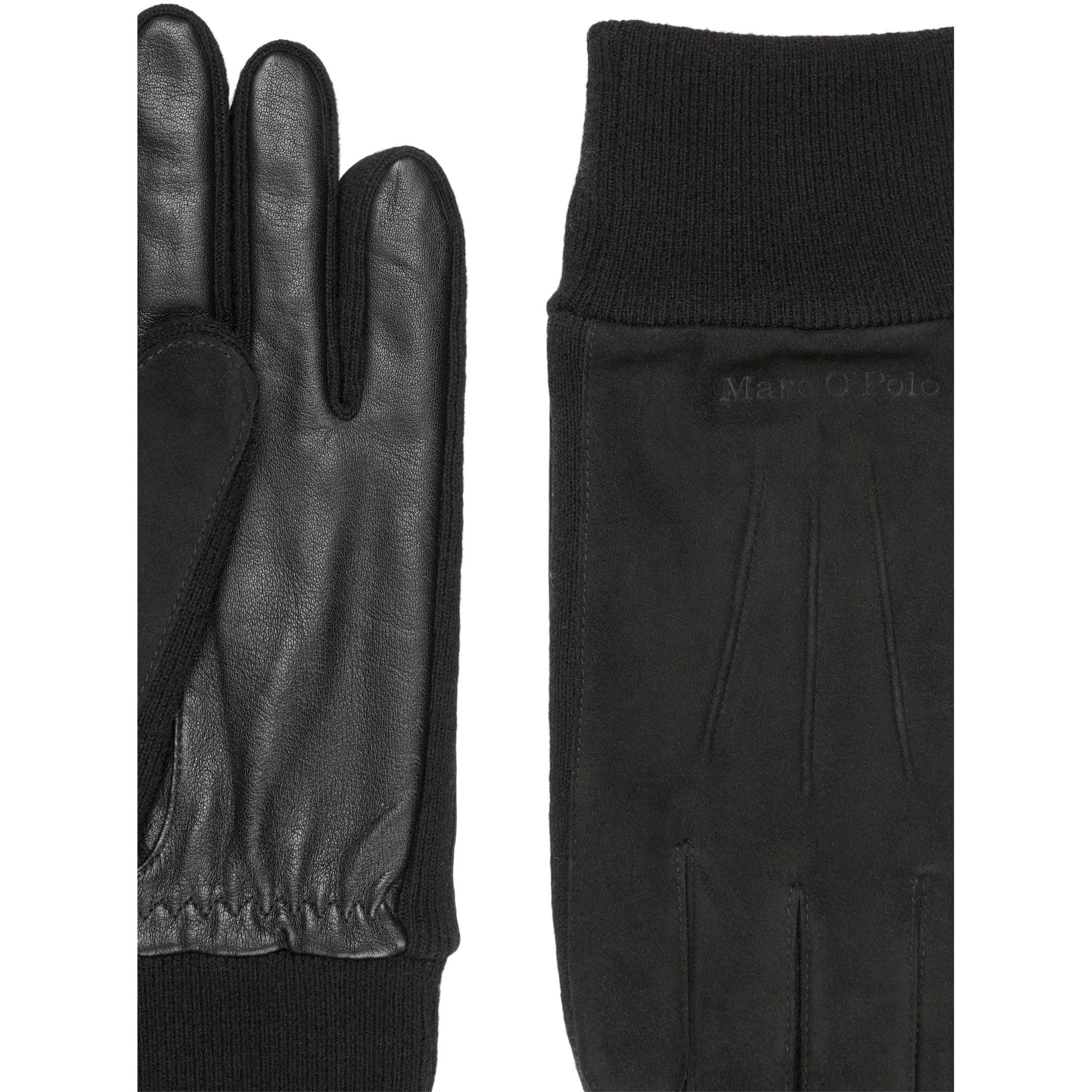 MARC O'POLO Pirštuotos pirštinės vyrams, Juoda, Gloves 430813804054 2