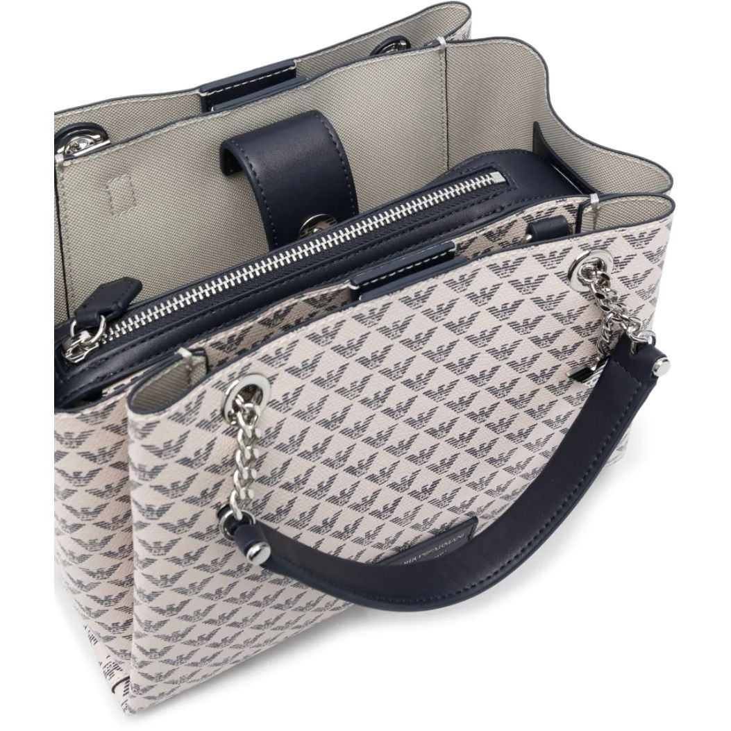 EMPORIO ARMANI Pirkinių krepšys moterims, Mėlyna, Shopping bag 4