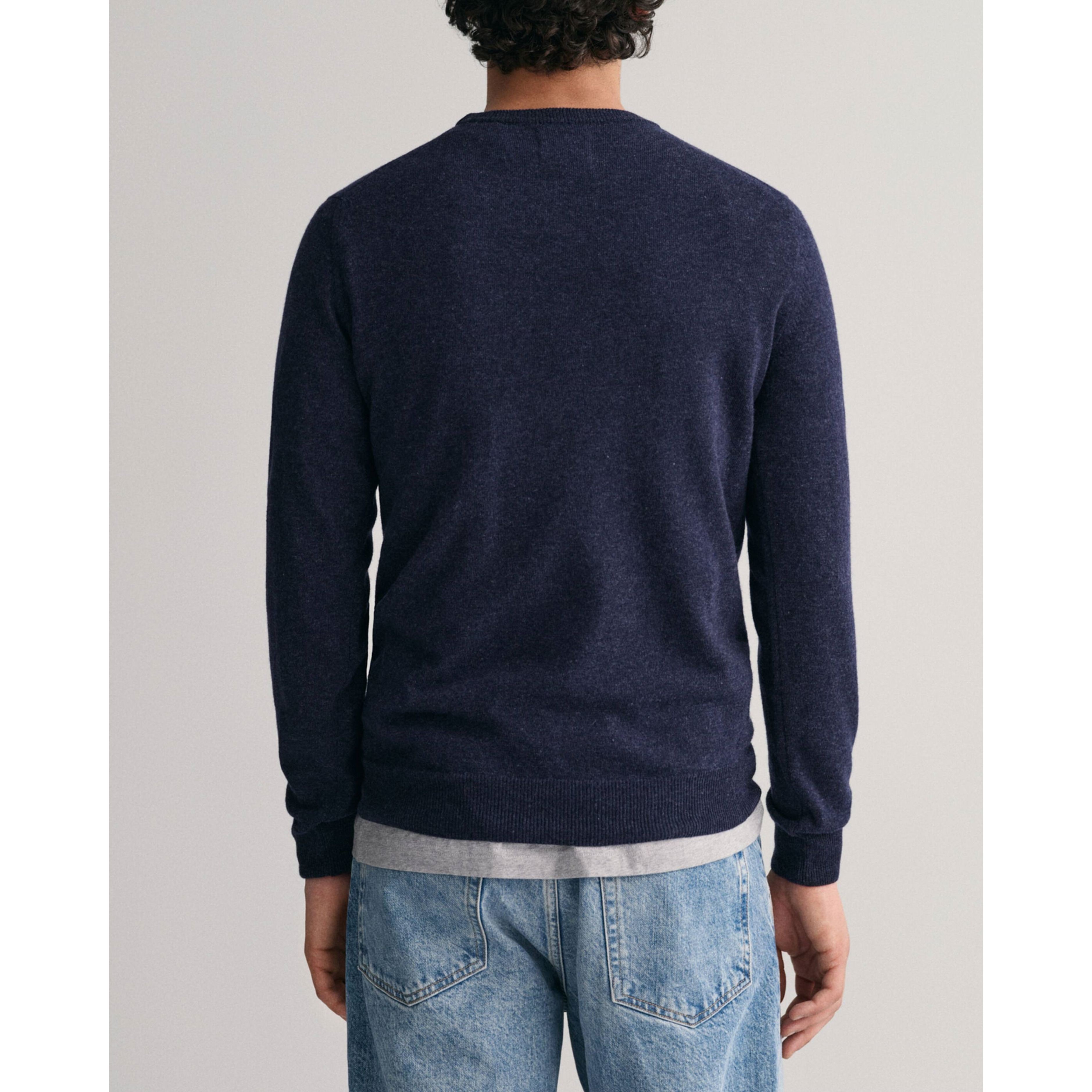 GANT Megztinis vyrams, Mėlyna, SUPERFINE LAMBSWOOL 3