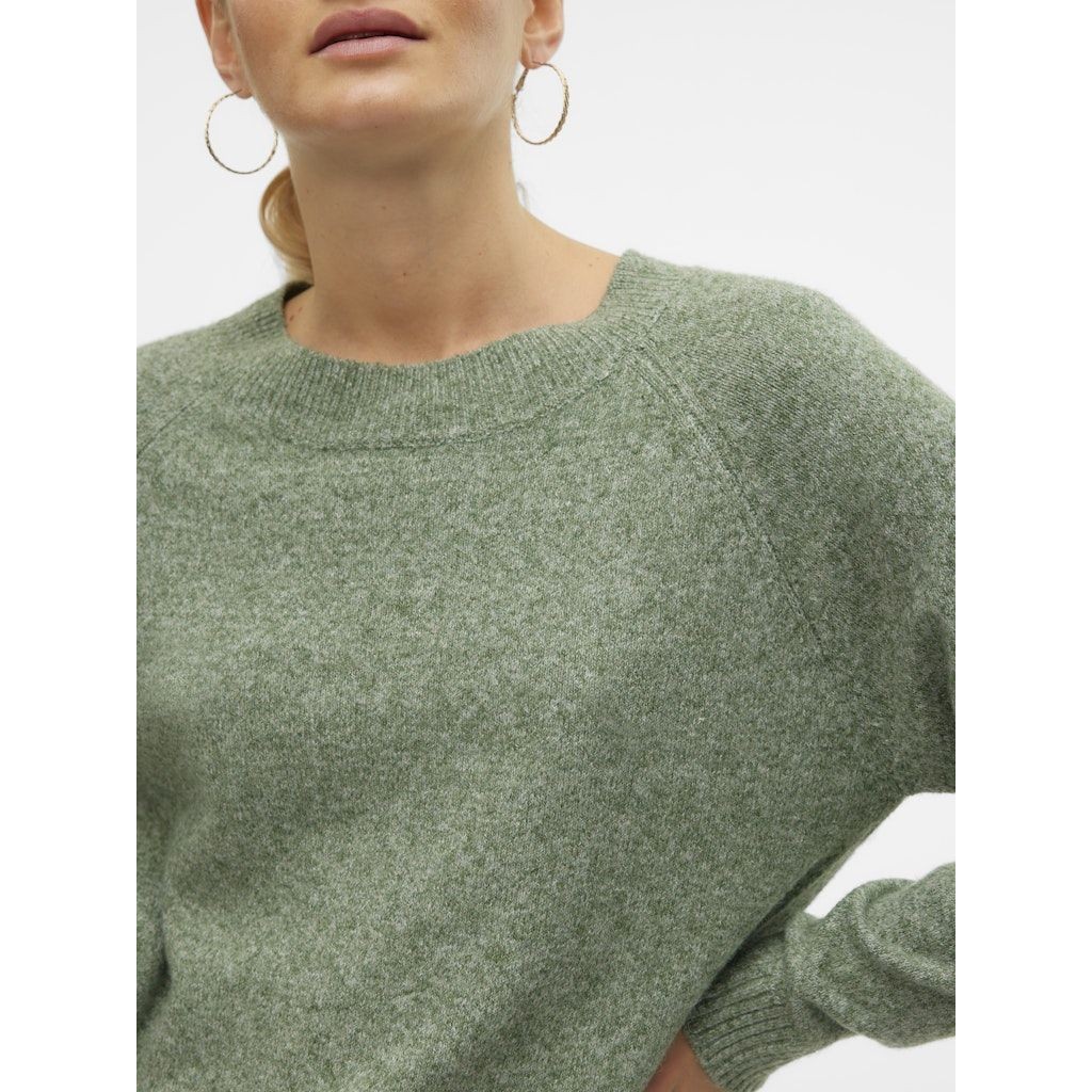 VERO MODA Megztinis moterims, Pilka, VMDOFFY LS O-NECK BL 7