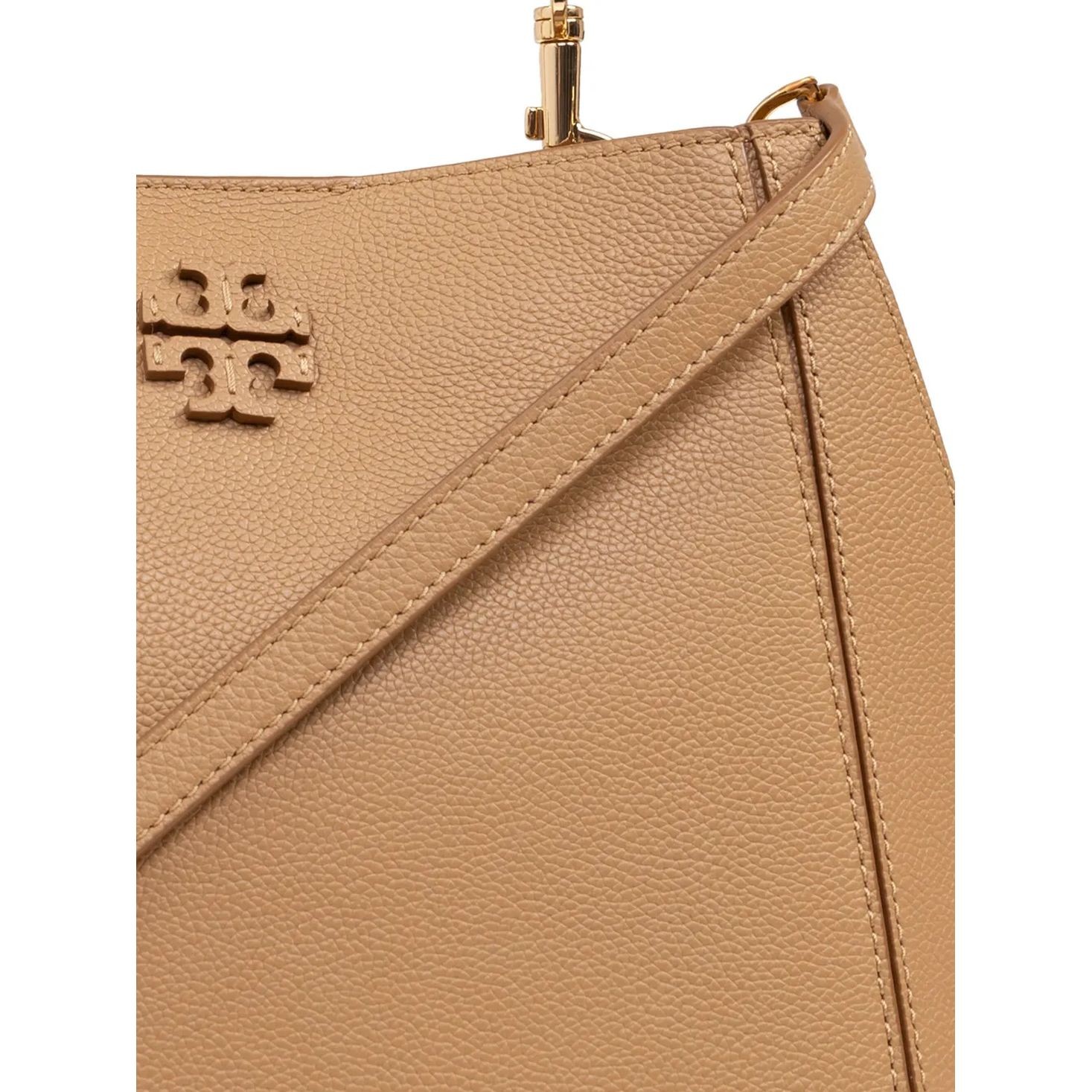 TORY BURCH Pirkinių krepšys moterims, Ruda, Mcgraw bucket bag 5