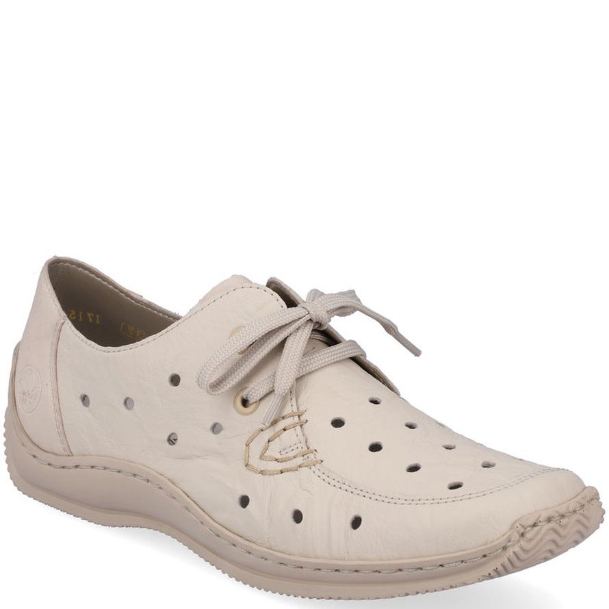 RIEKER Laisvalaikio bateliai moterims, Smėlio, LEISURE 1