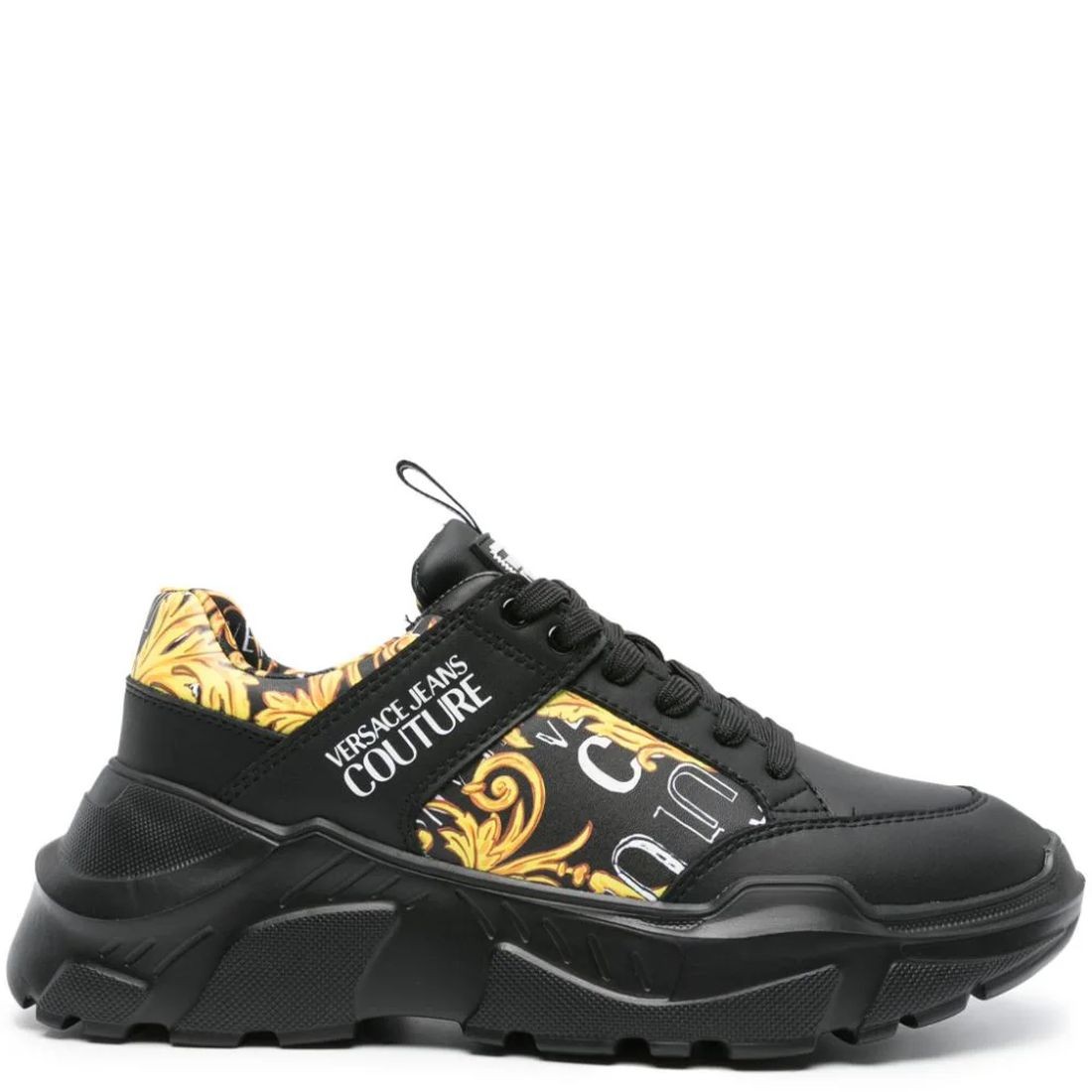 VERSACE JEANS CUTURE Sportbačiai vyrams, Juoda, Fondo Speedtrack Sneakers 2