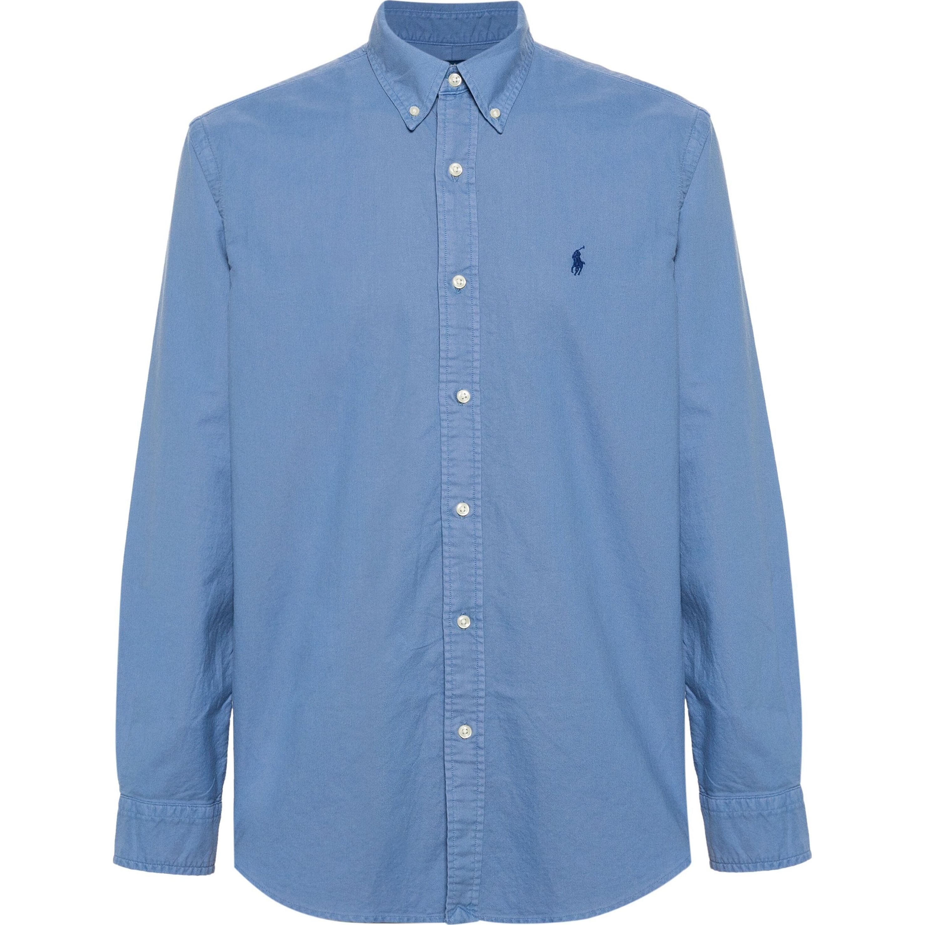 POLO RALPH LAUREN Marškiniai ilgomis rankovėmis vyrams, Mėlyna, Long sleeve sport shirt 1