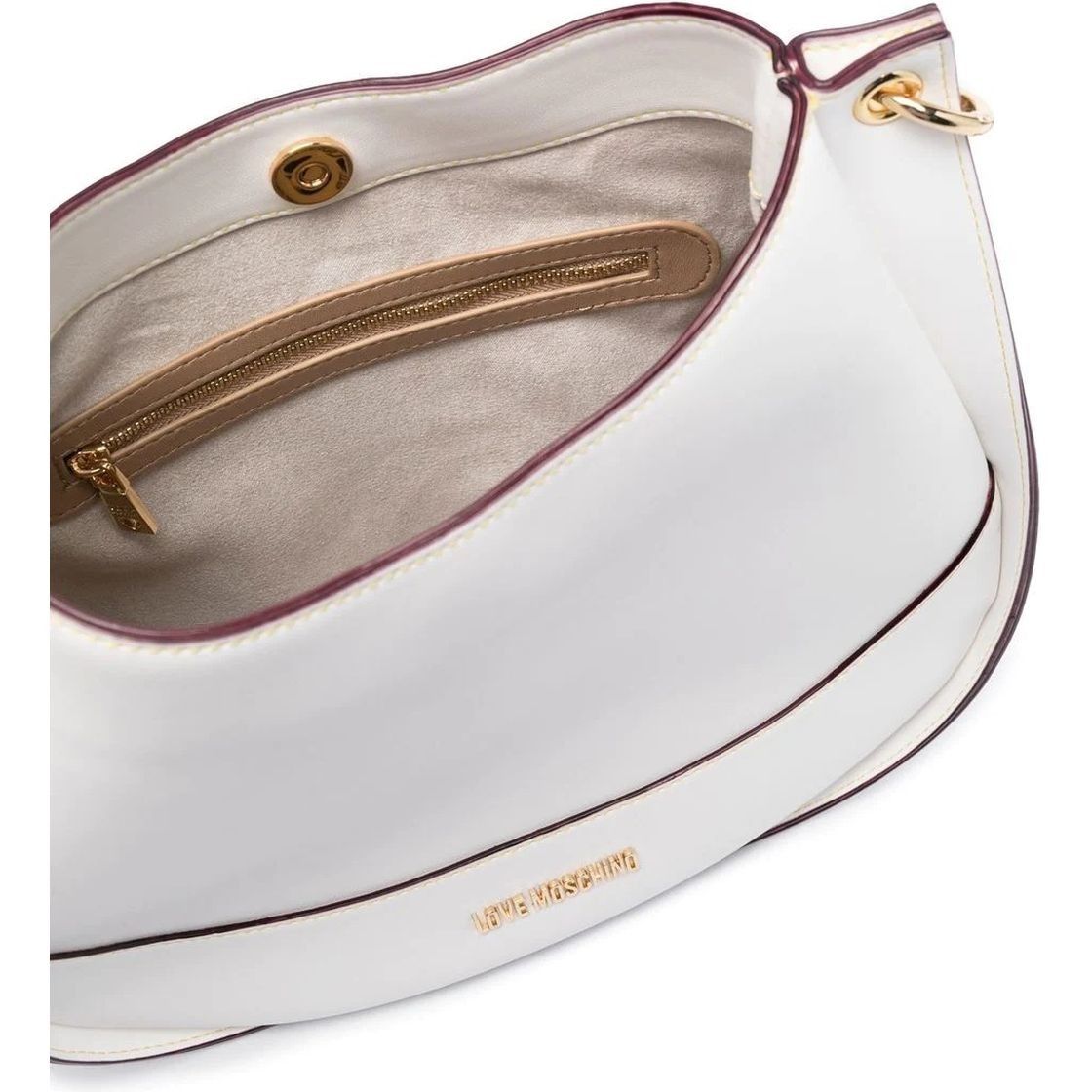 LOVE MOSCHINO Rankinė per petį moterims, Balta, Shoulder bag 4